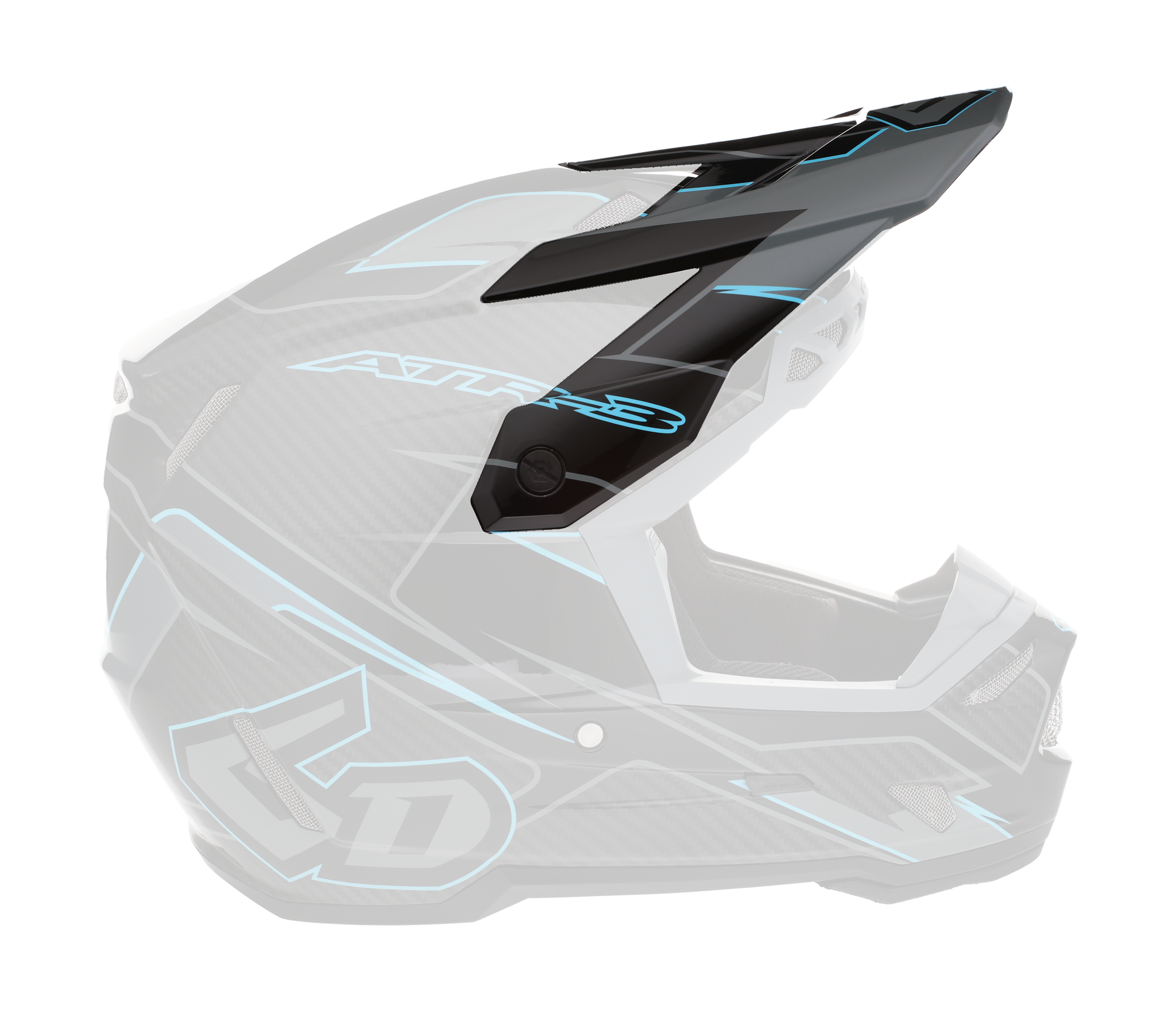 6D Helmklep ATR-3 Reflex - Zwart