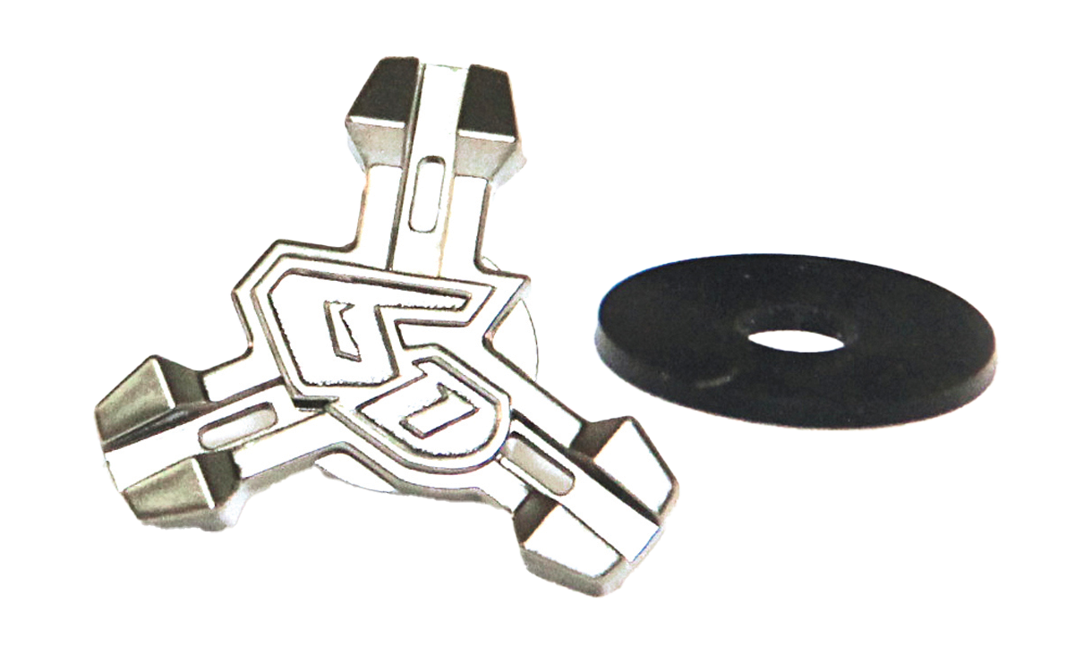 6D Helmklep Schroef ATR/B - Chrome - Midden