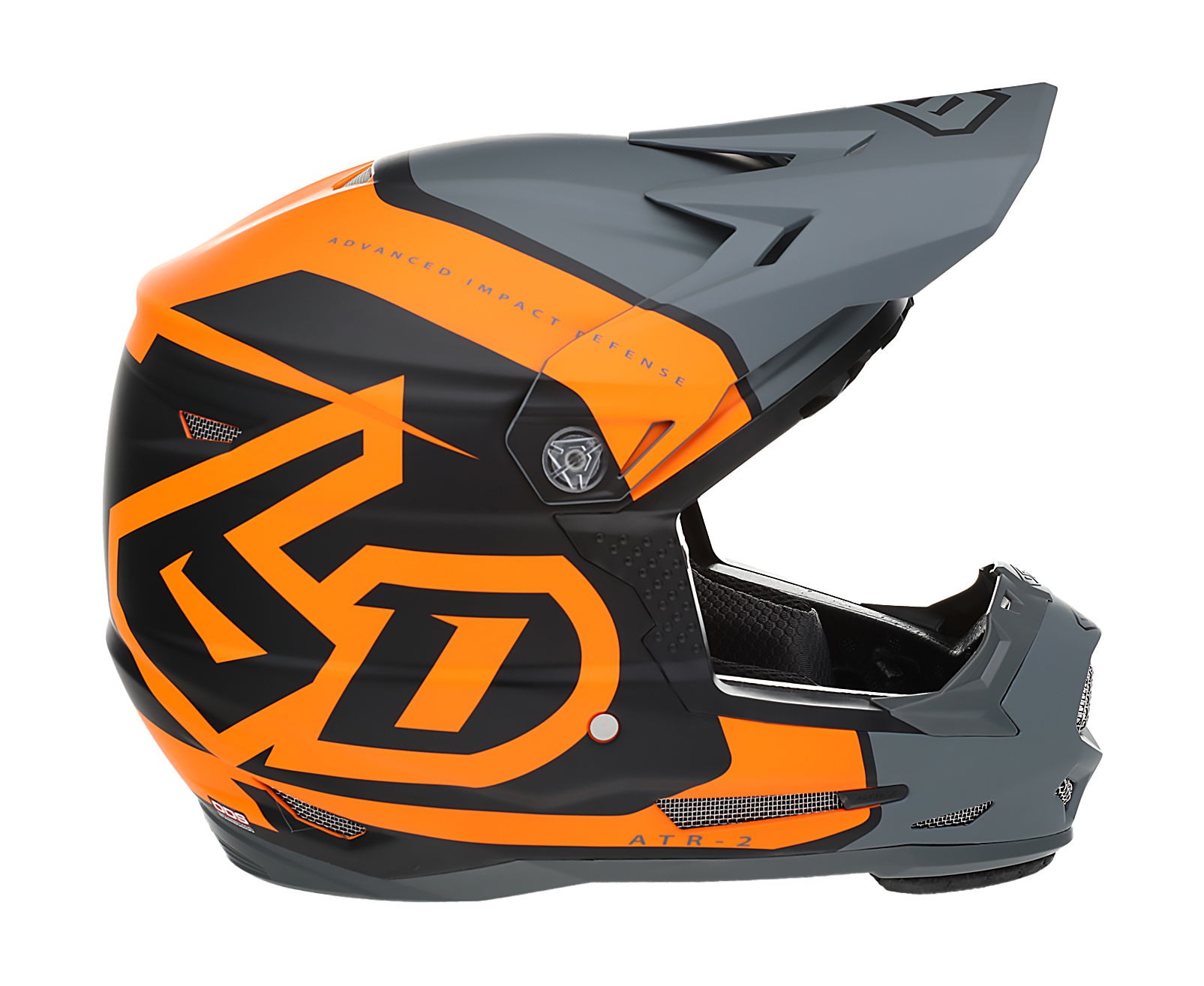 6D Kinder Crosshelm ATR-2Y Torque - Mat Neon Oranje