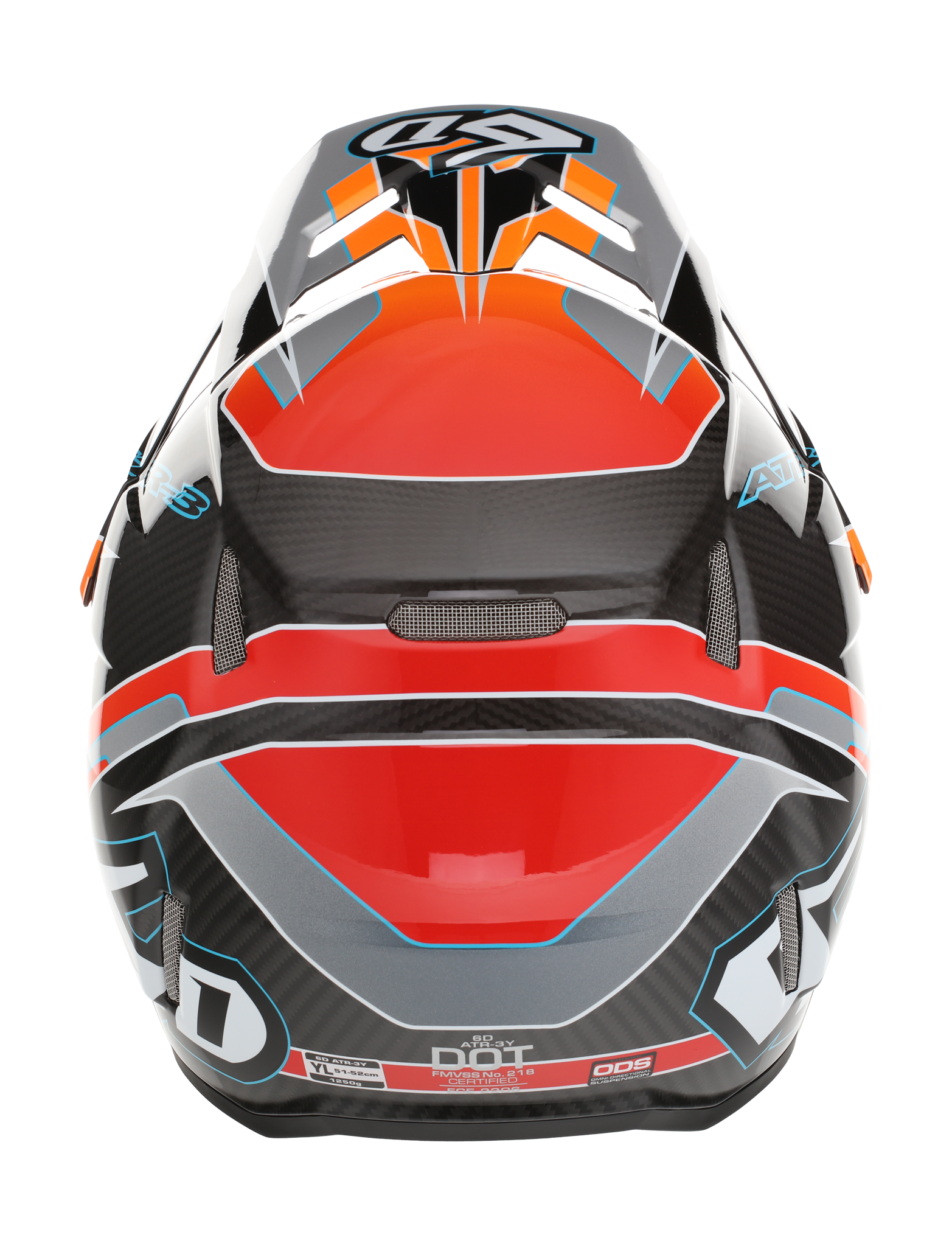 6D Kinder Crosshelm ATR-3Y Reflex - Neon Oranje