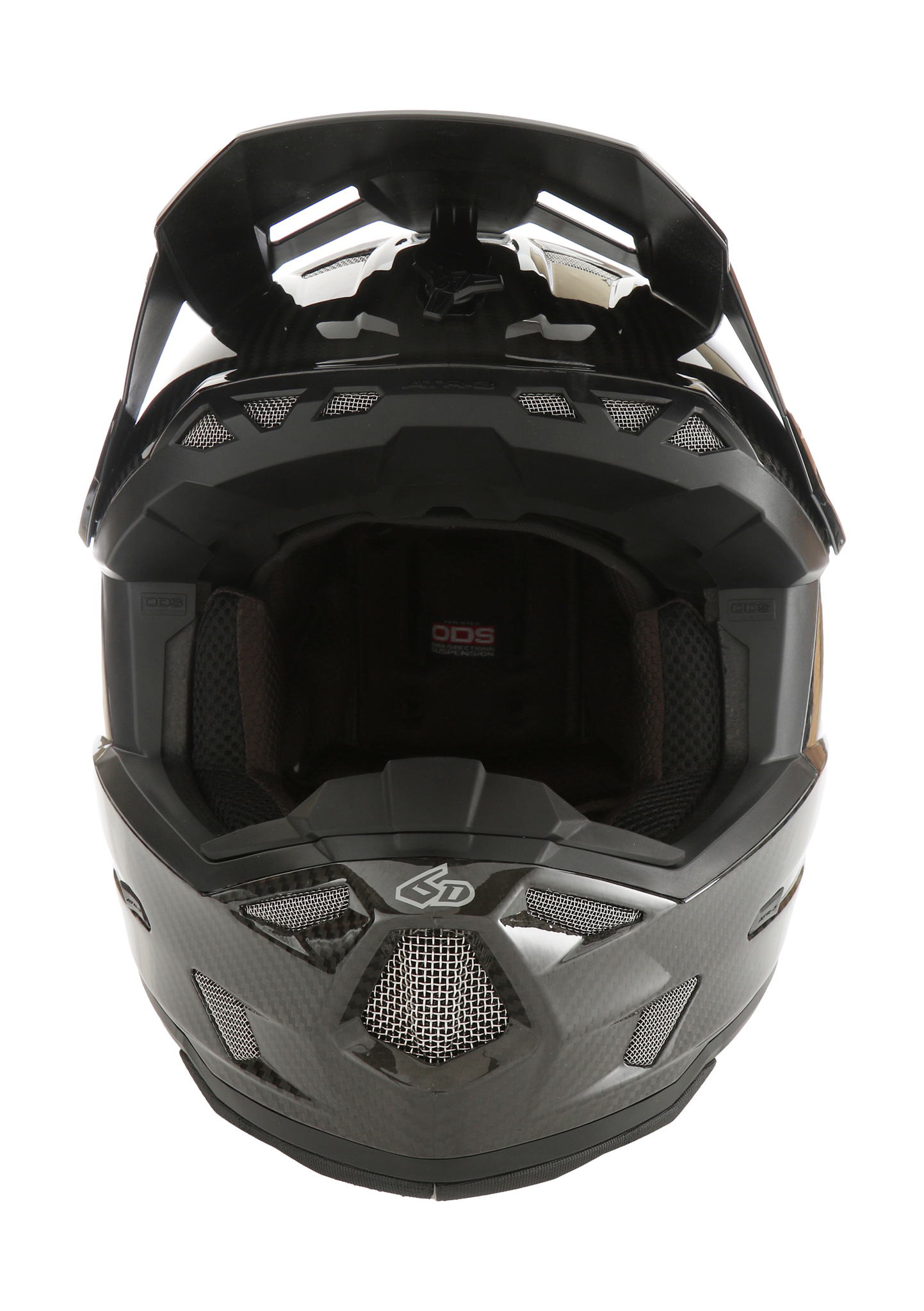 6D Kinder Crosshelm ATR-3Y Solid - Glans Zwart