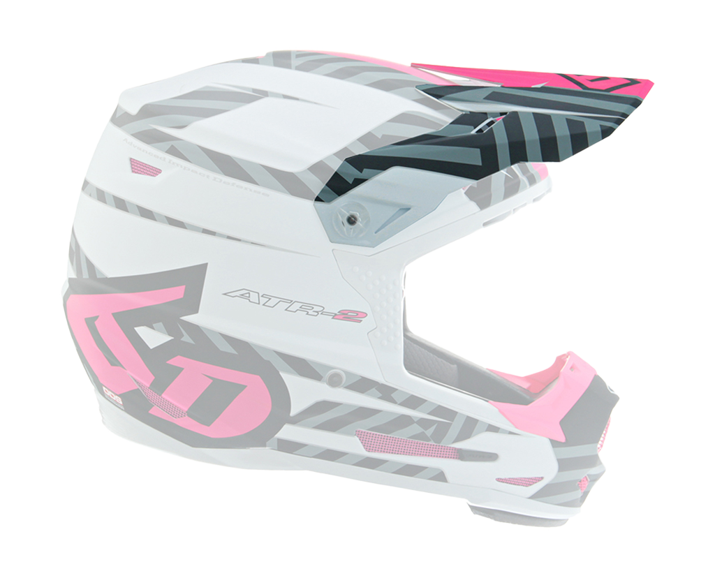 6D Kinder Helmklep ATR-2Y Havoc - Roze / Wit / Zwart