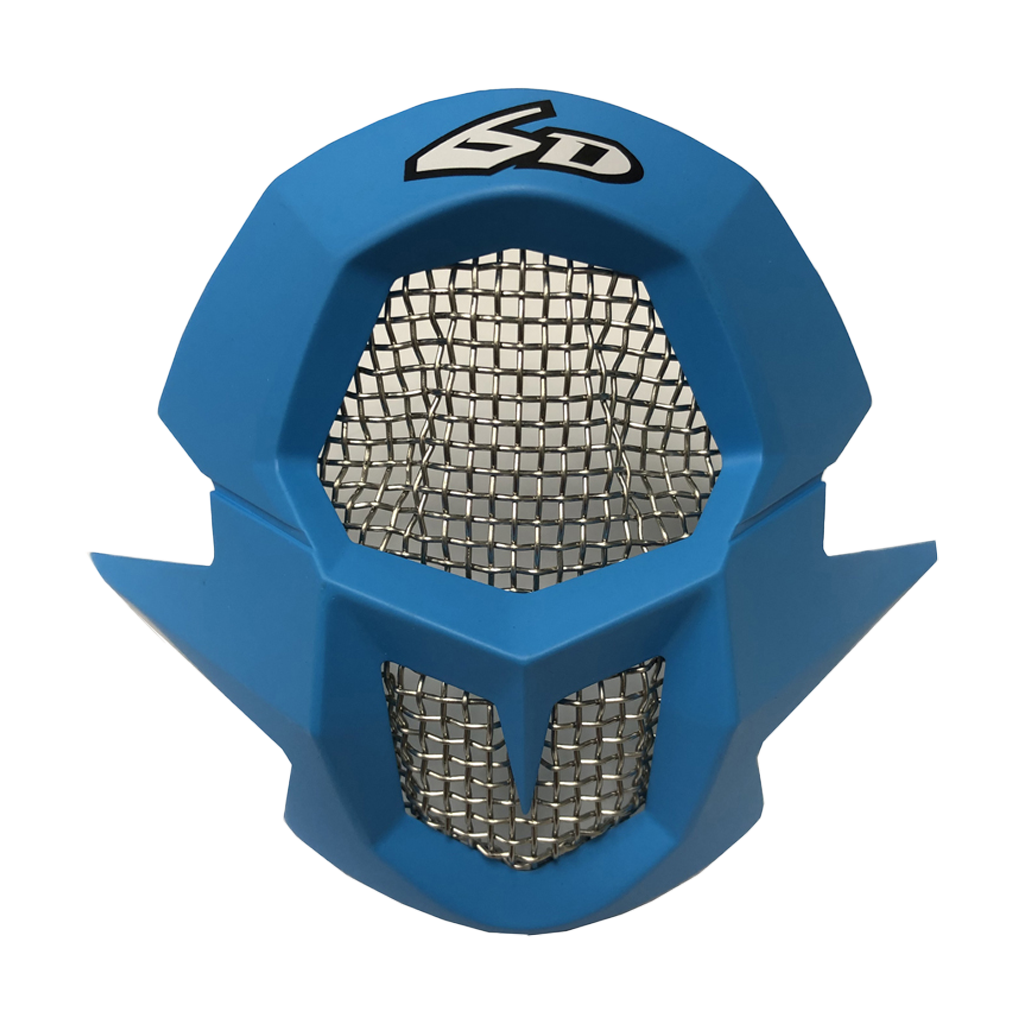 6D Mondstuk ATR-1 Edge - Neon Blauw / Grijs