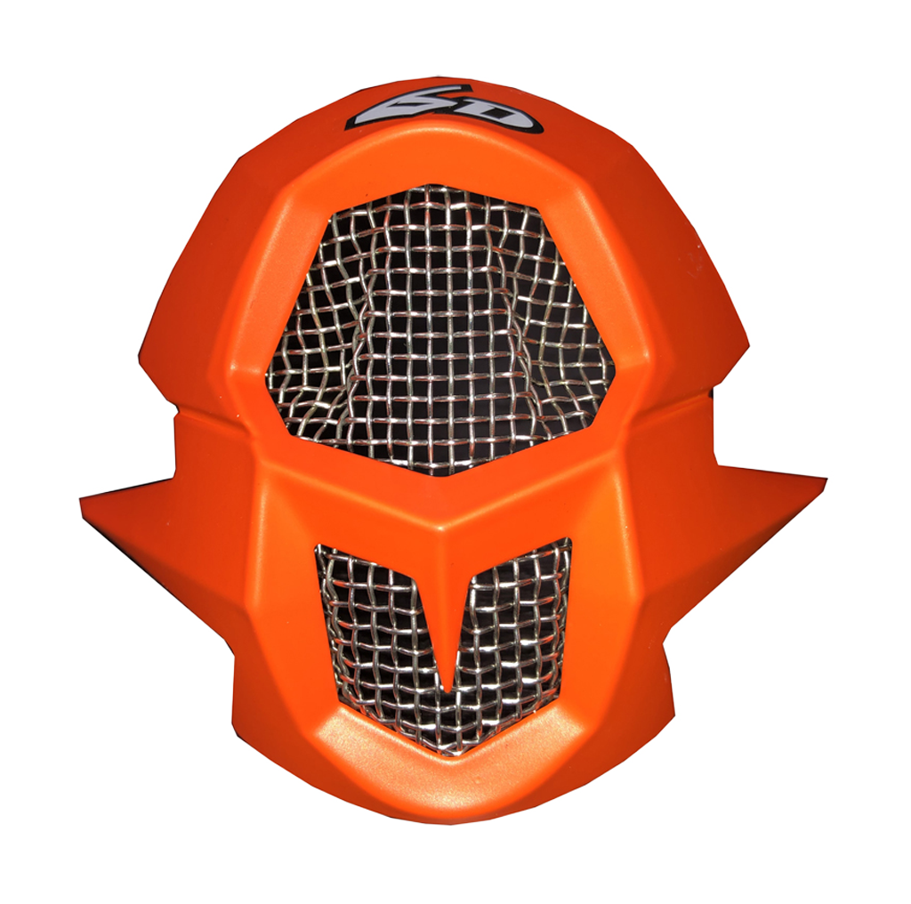 6D Mondstuk ATR-1 Edge - Neon Oranje / Wit