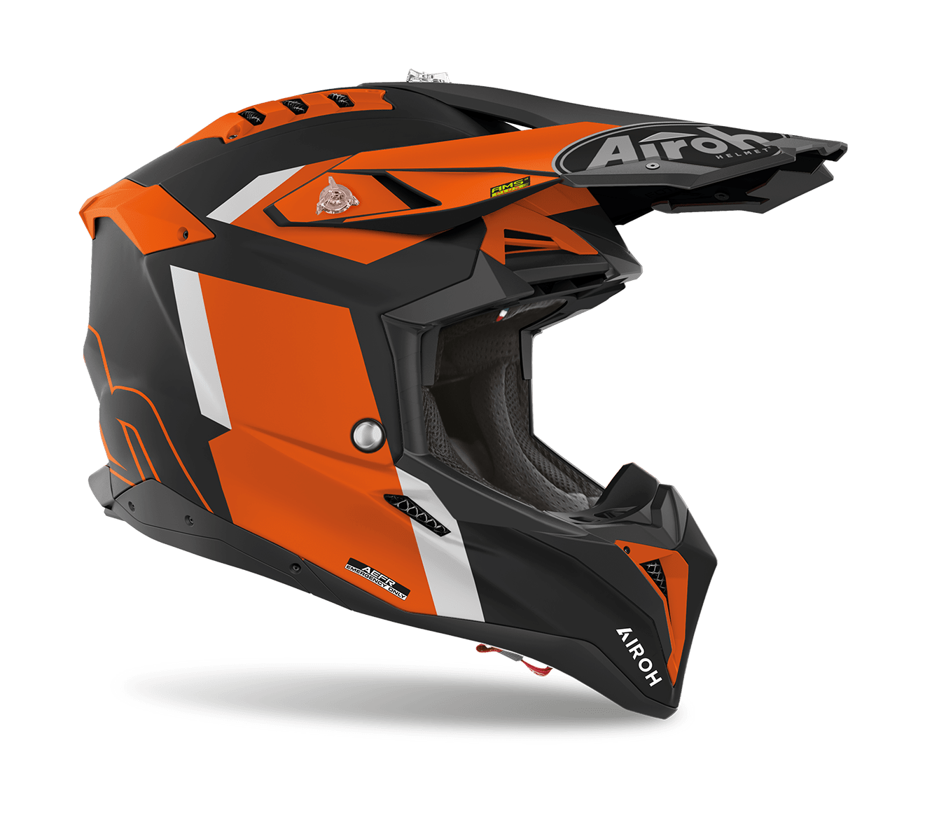 Airoh Crosshelm Aviator 3 Glory - Mat Oranje