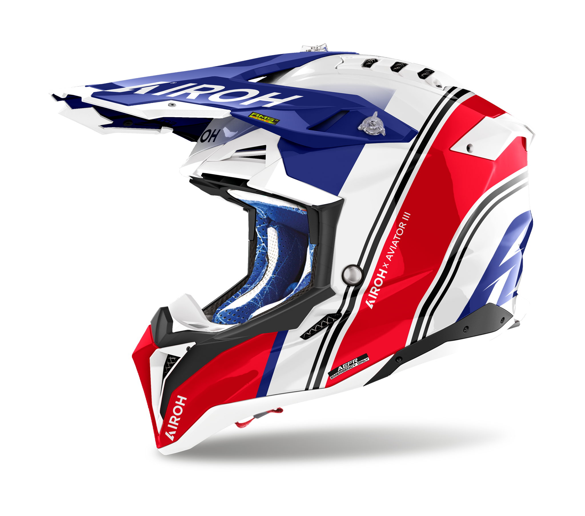 Airoh Crosshelm Aviator 3 Hima - Glans Rood