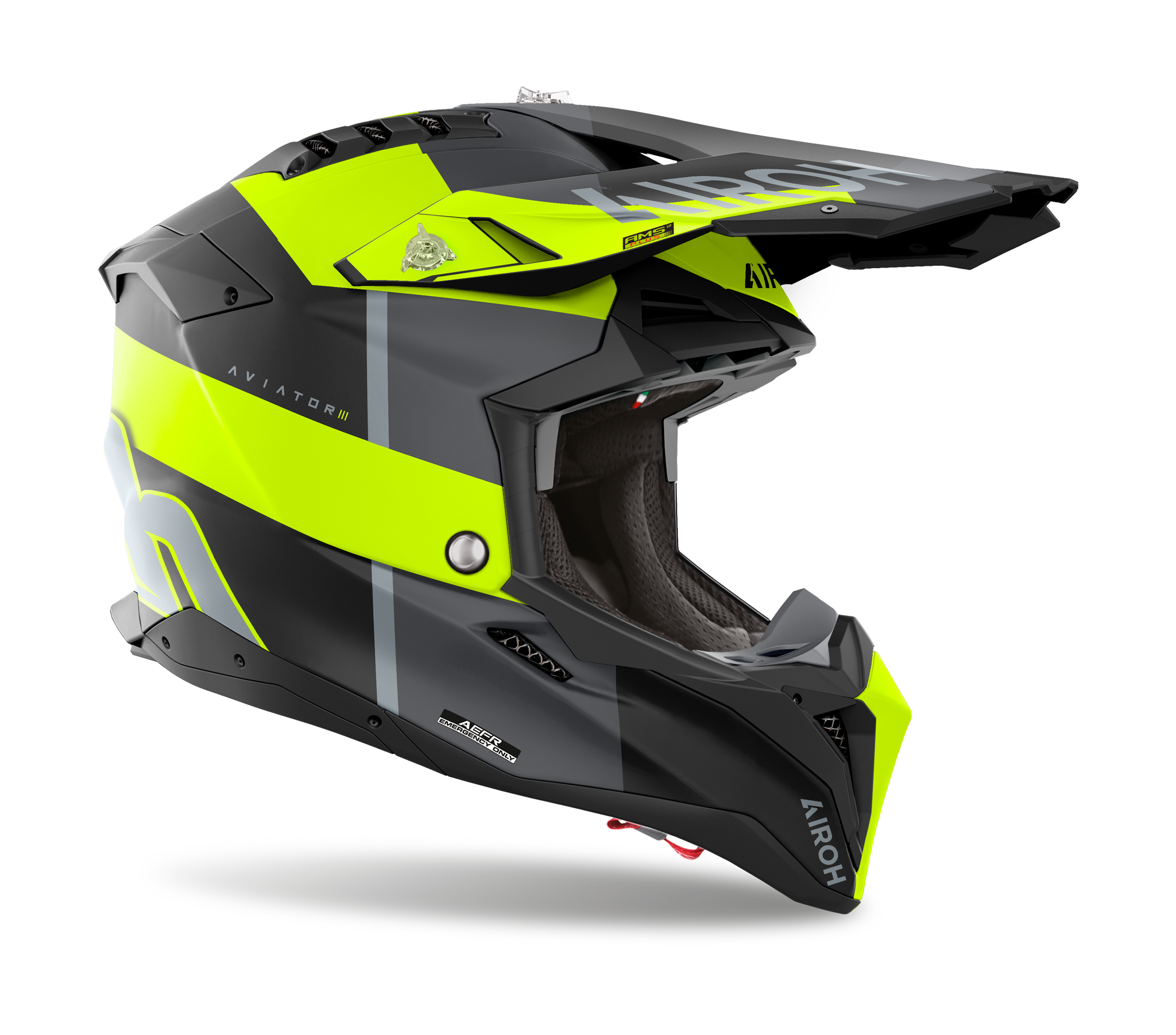 Airoh Crosshelm Aviator 3 Monarch - Mat Geel