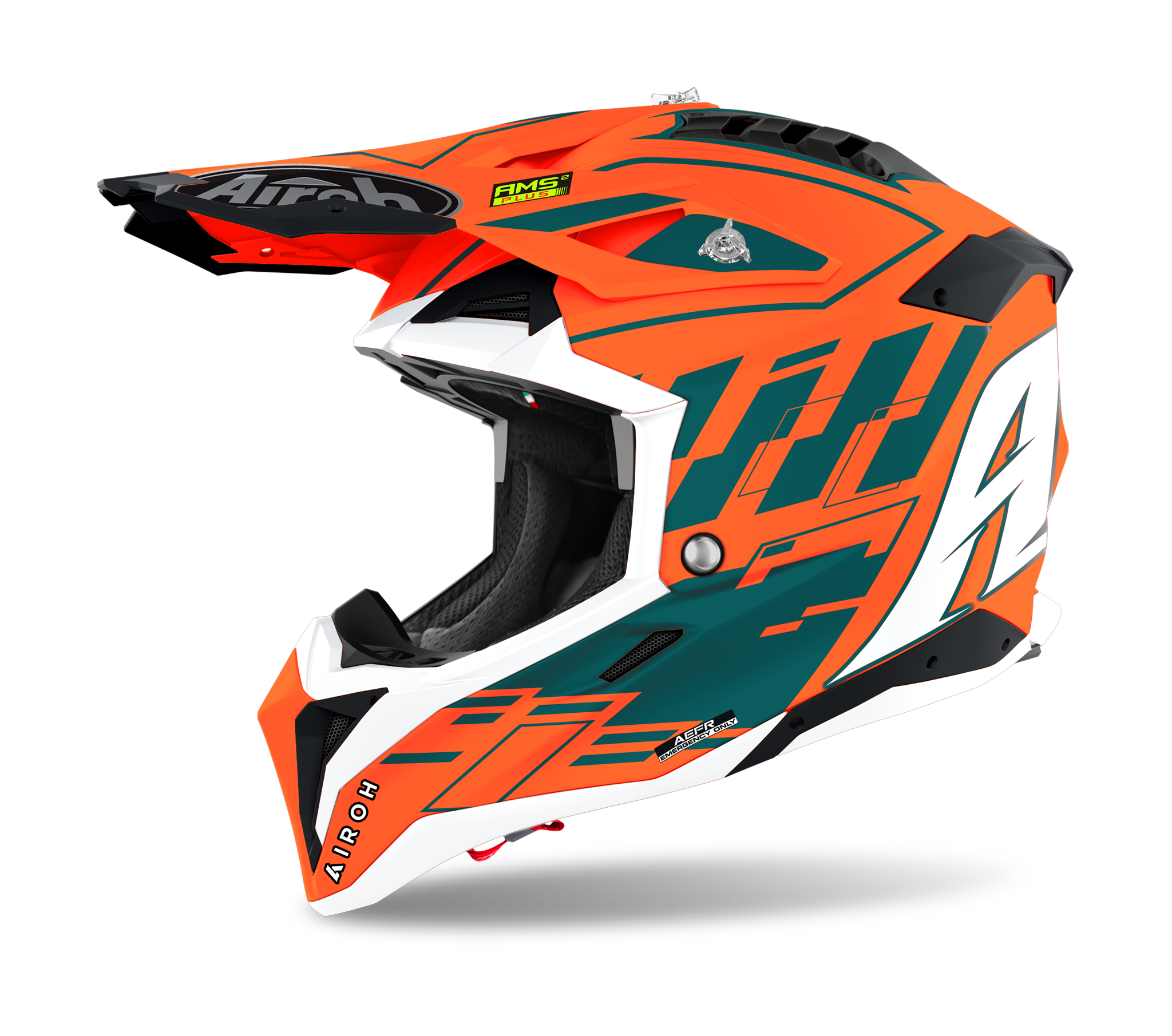 Airoh Crosshelm Aviator 3 Rampage - Mat Fluo Oranje