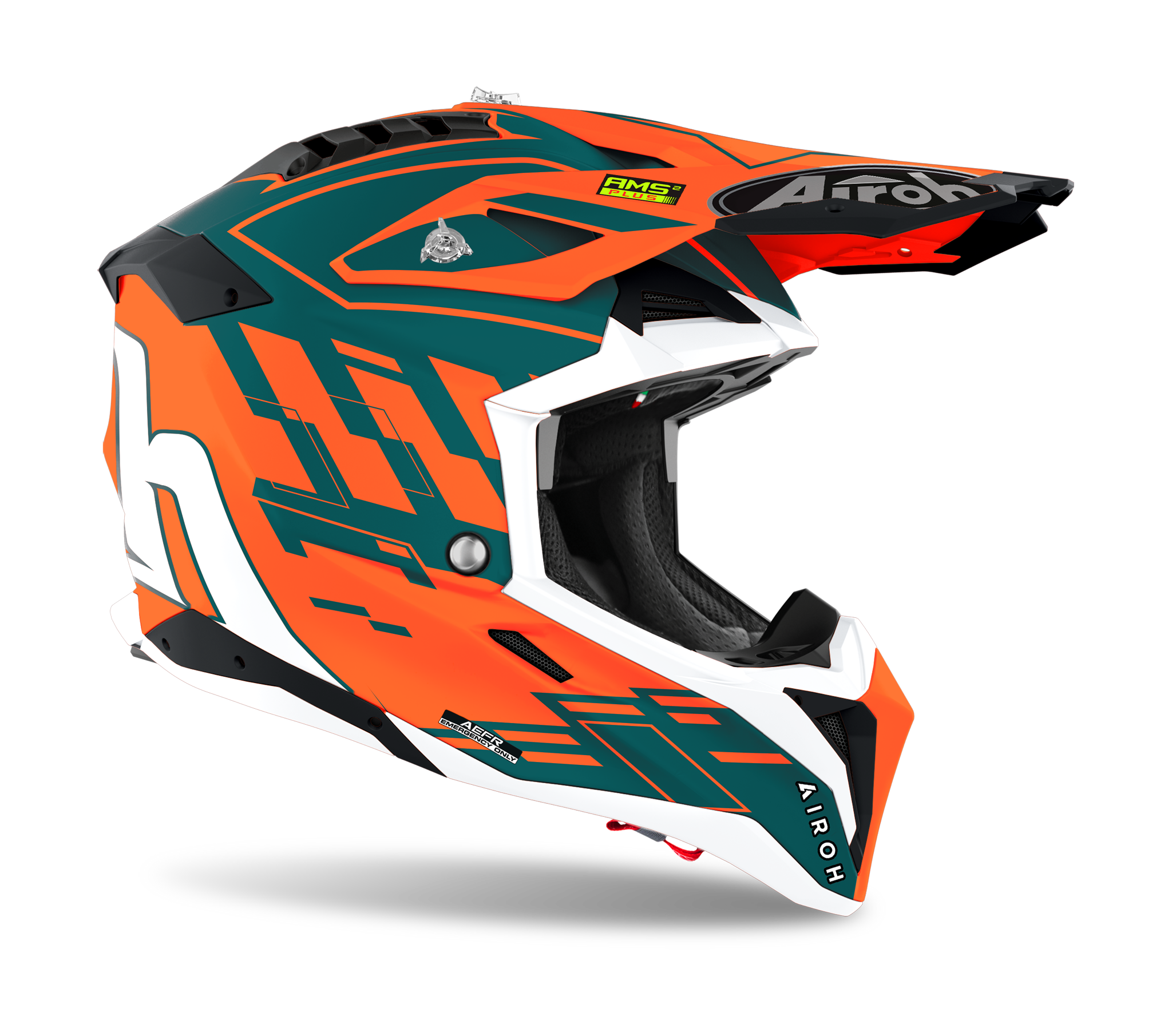 Airoh Crosshelm Aviator 3 Rampage - Mat Fluo Oranje