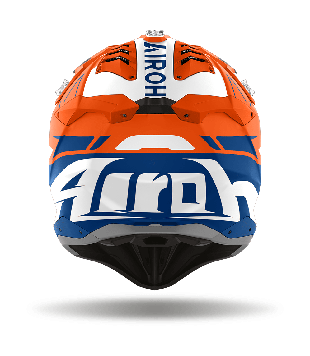 Airoh Crosshelm Aviator 3 Spin - Mat Oranje Fluo