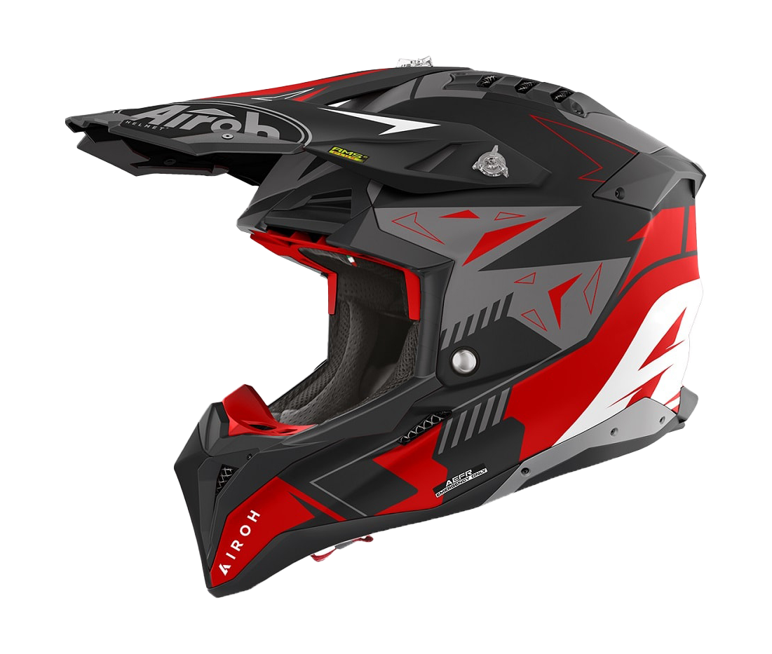 Airoh Crosshelm Aviator 3 Spin - Mat Rood