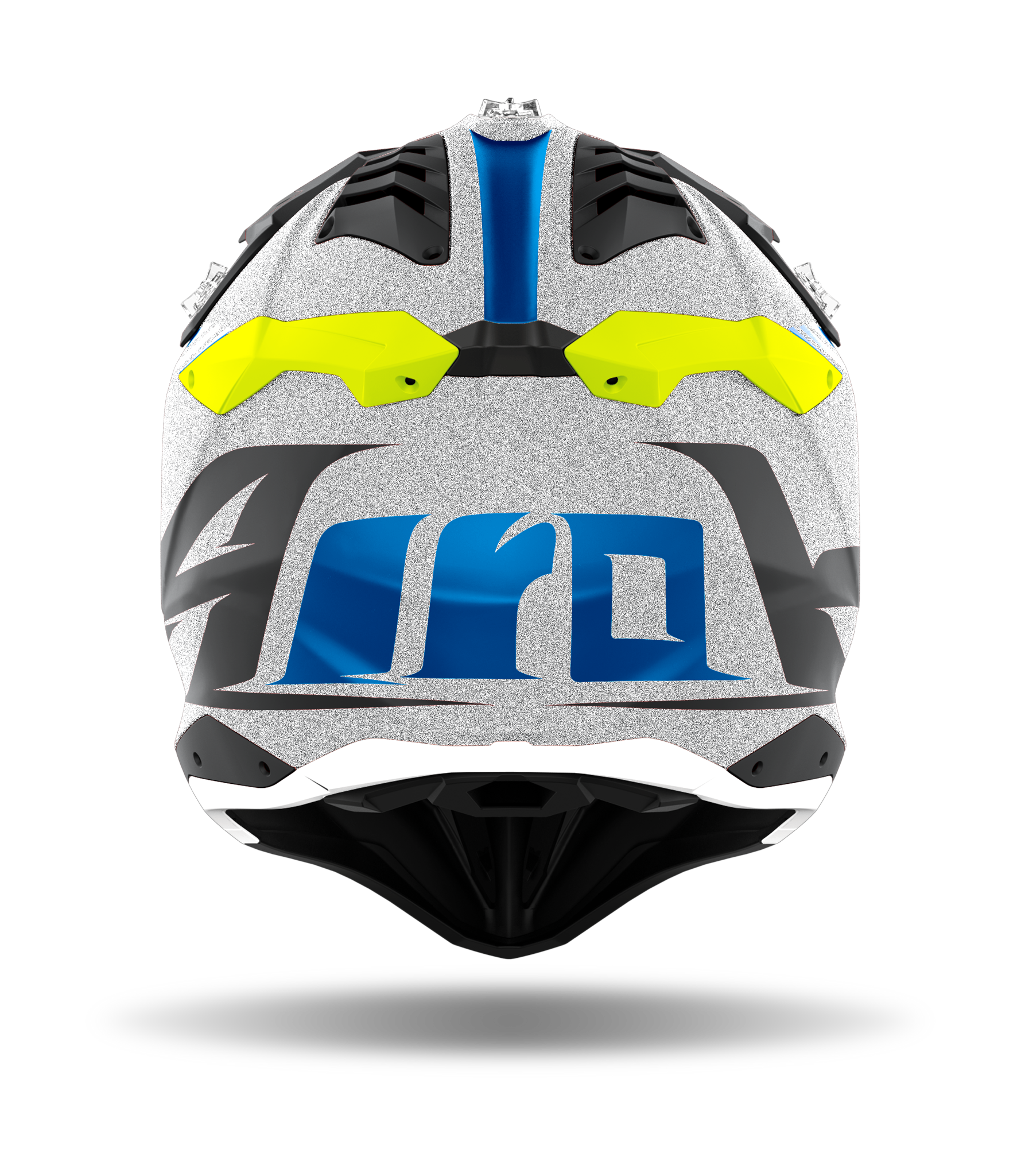 Airoh Crosshelm Aviator 3 Wave - Zilver / Chrome