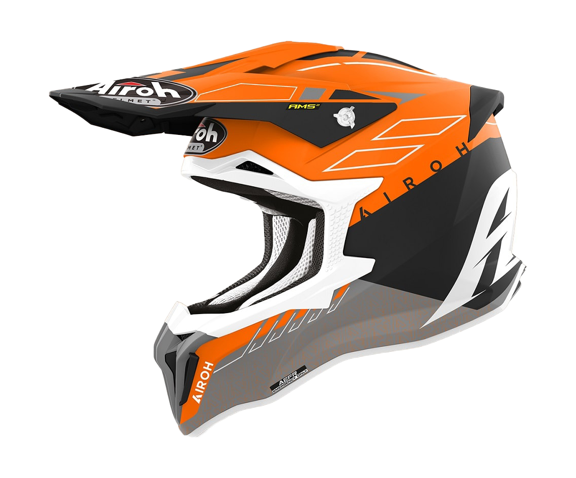 Airoh Crosshelm Strycker Skin - Mat Oranje
