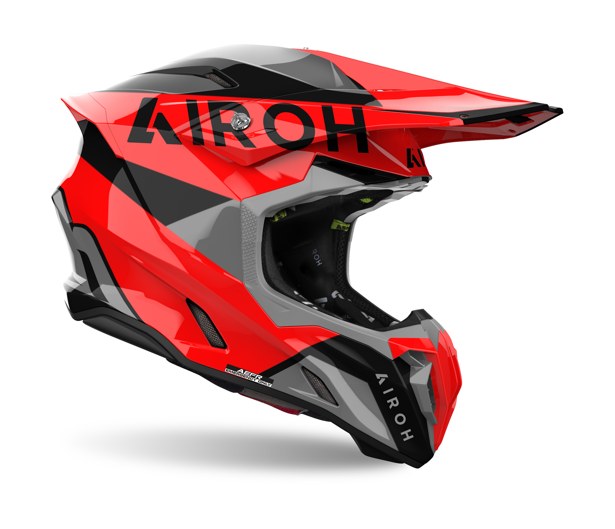 Airoh Crosshelm Twist 3 King - Glans Rood