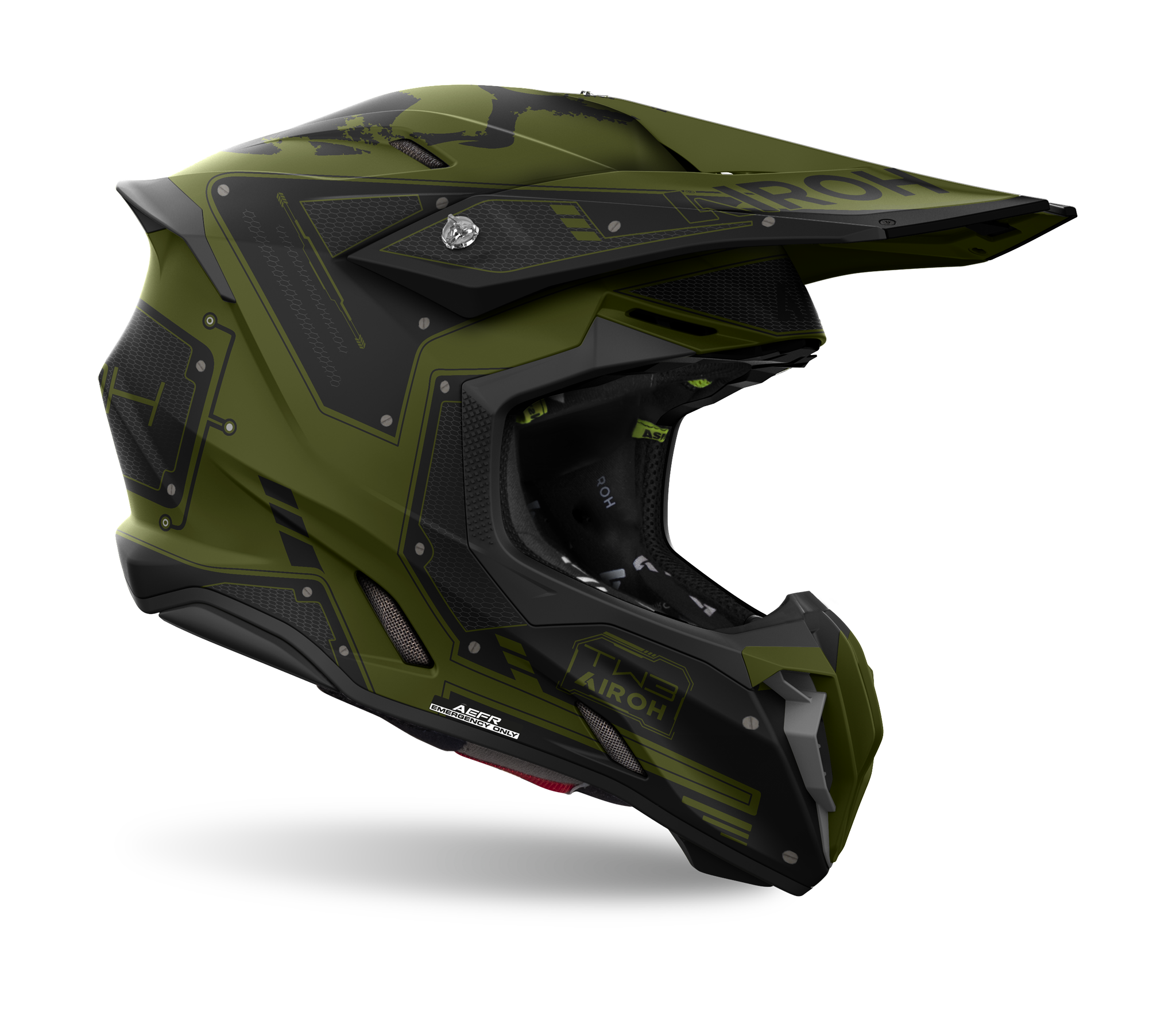 Airoh Crosshelm Twist 3 King - Mat Military
