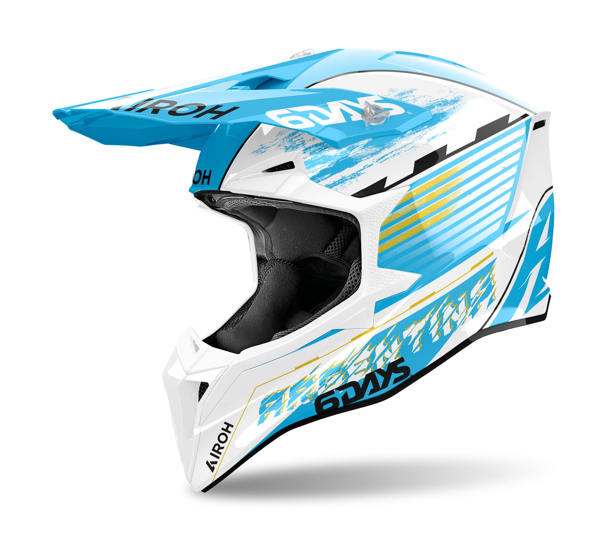 Airoh Crosshelm Wraap Six Days Argentina - Glans Blauw