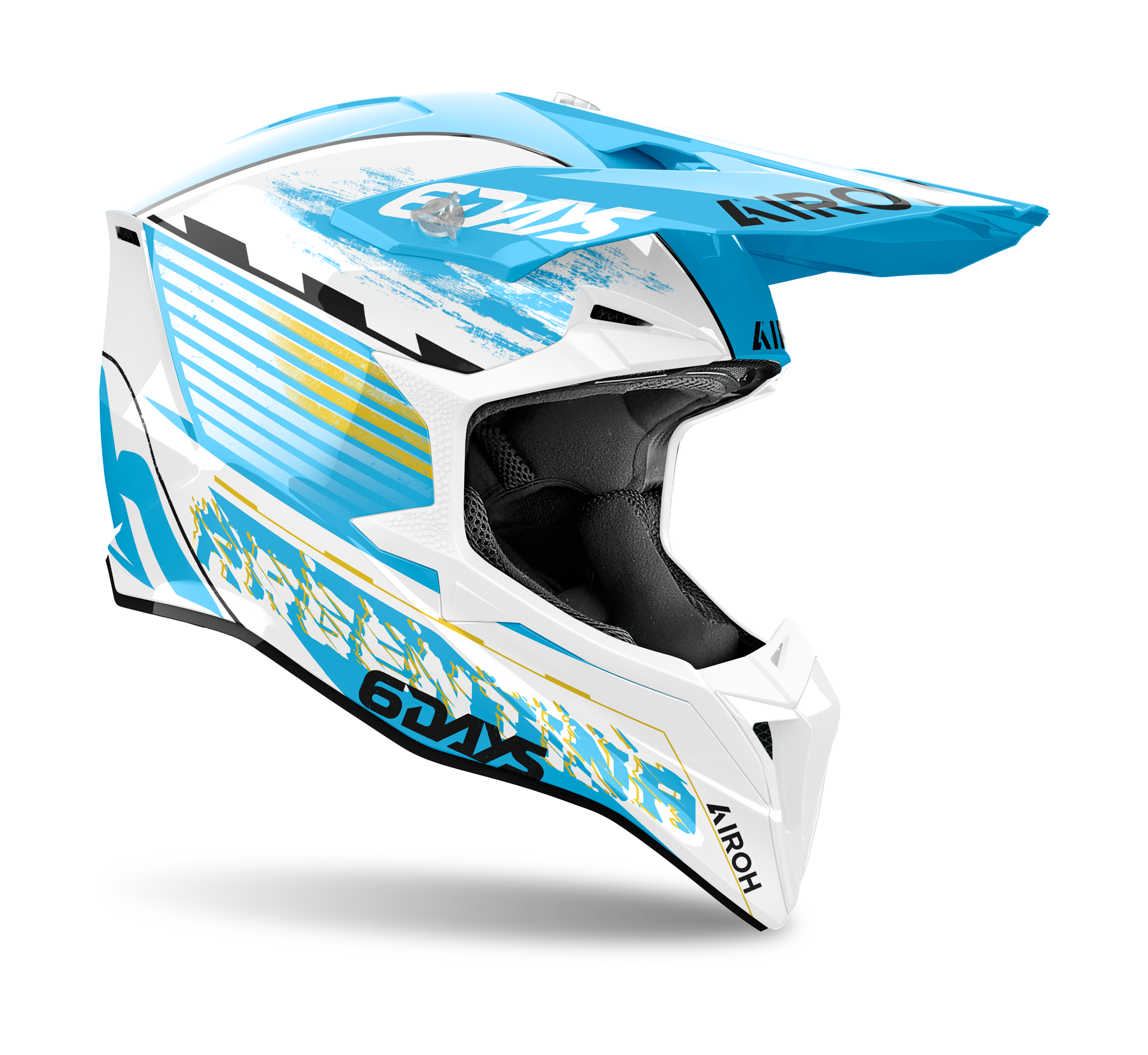 Airoh Crosshelm Wraap Six Days Argentina - Glans Blauw