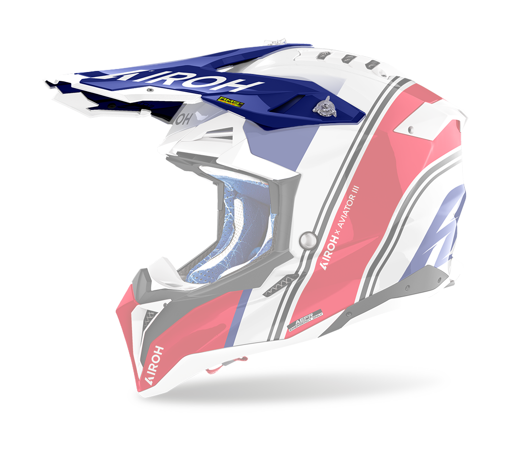 Airoh Helmklep Aviator 3 Hima - Glans Rood