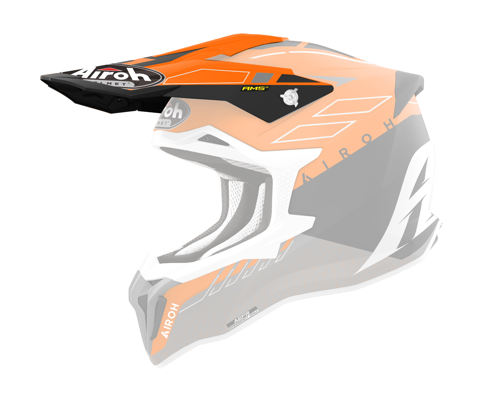 Airoh Helmklep Strycker Skin - Mat Oranje