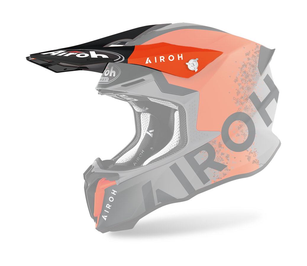 Airoh Helmklep Twist 2.0 Bit - Mat Oranje / Zwart / Grijs