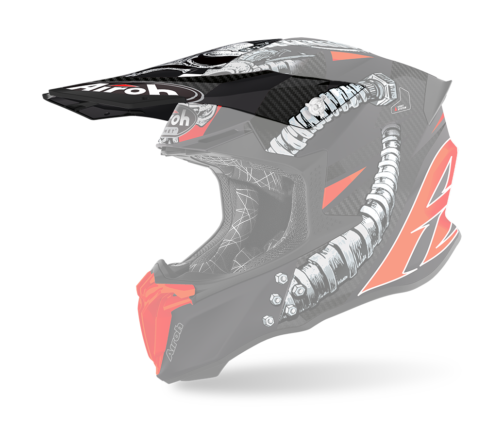 Airoh Helmklep Twist 2.0 Bolt - Mat Fluo Oranje / Zwart