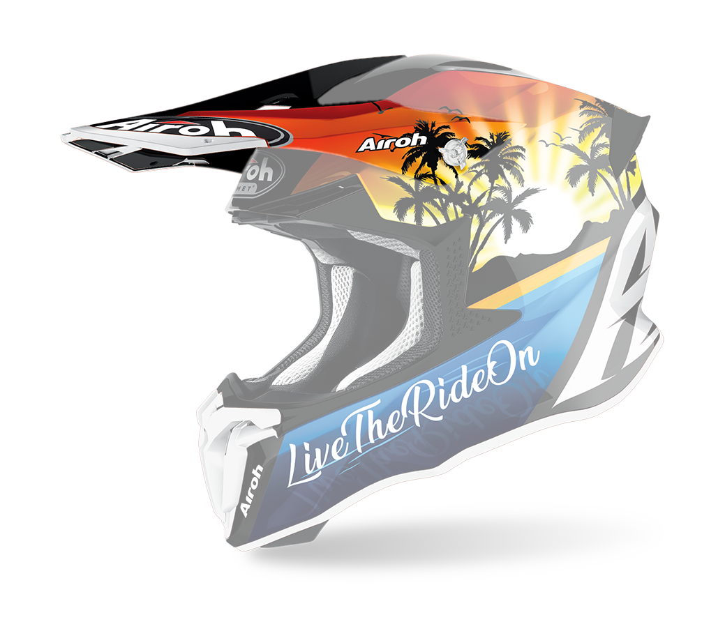 Airoh Helmklep Twist 2.0 Lazyboy - Glans Blauw / Zwart