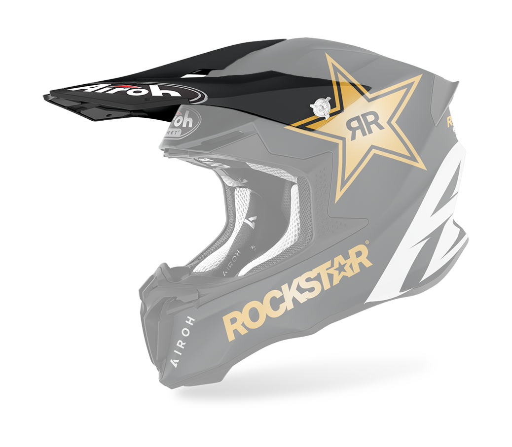 Airoh Helmklep Twist 2.0 Rockstar - Zwart / Goud / Wit