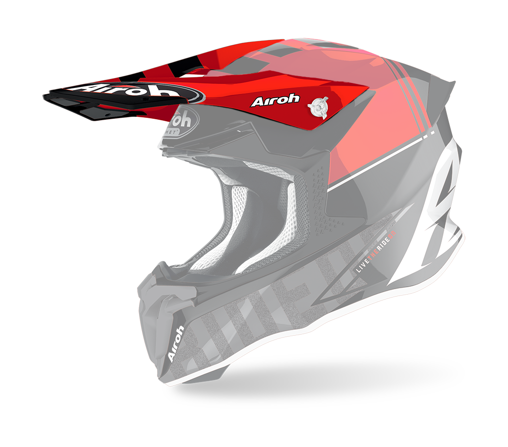 Airoh Helmklep Twist 2.0 Tech - Glans Rood / Zwart