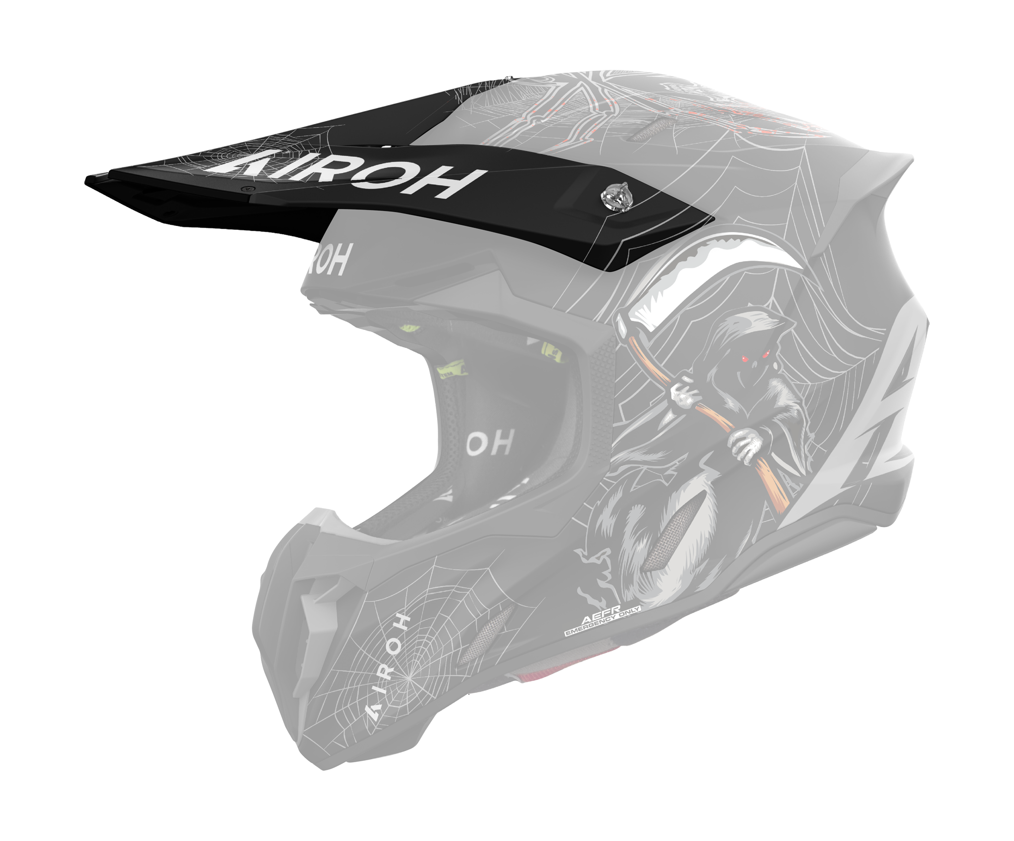 Airoh Helmklep Twist 3 Arcade - Mat Zwart