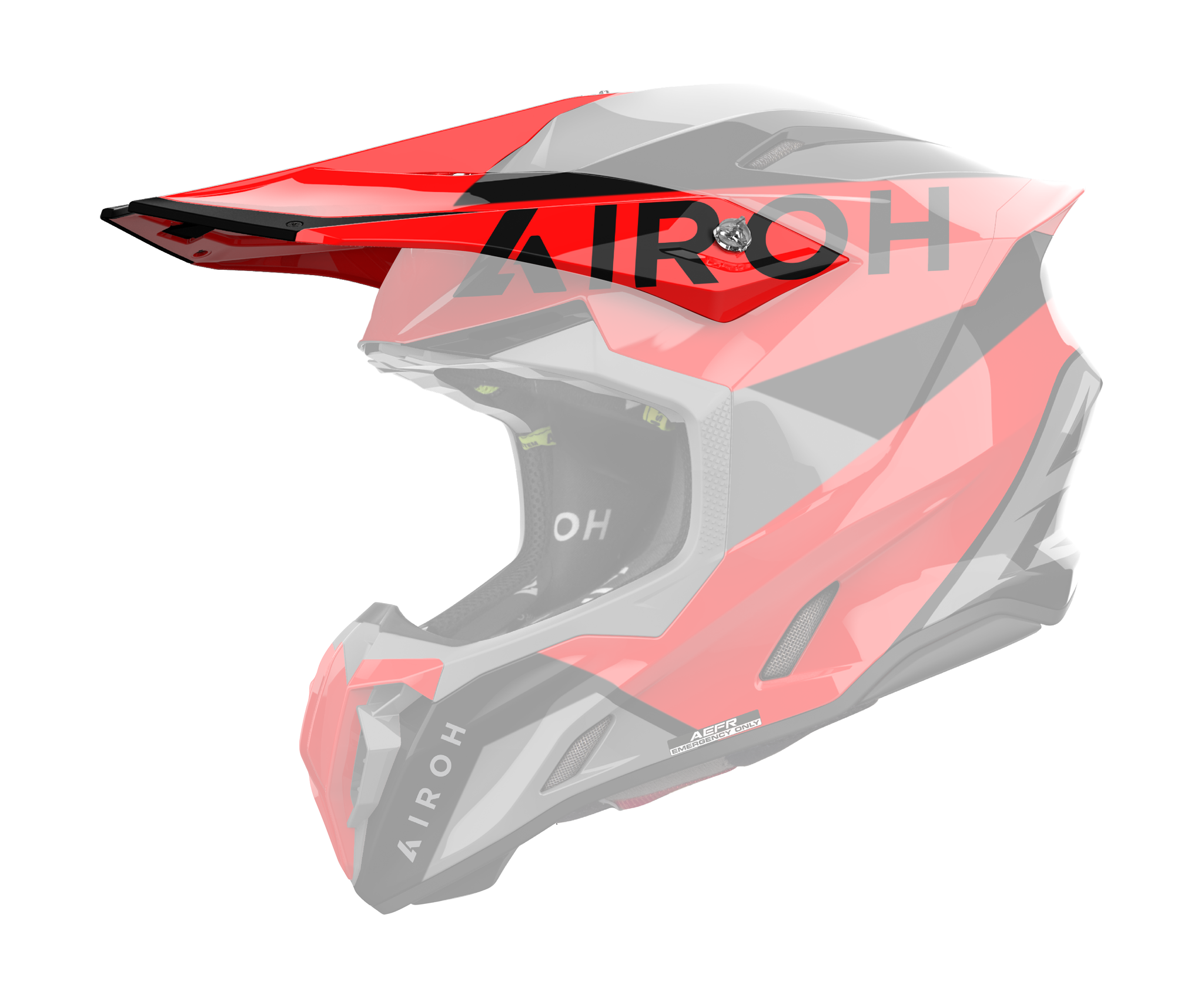Airoh Helmklep Twist 3 King - Glans Rood