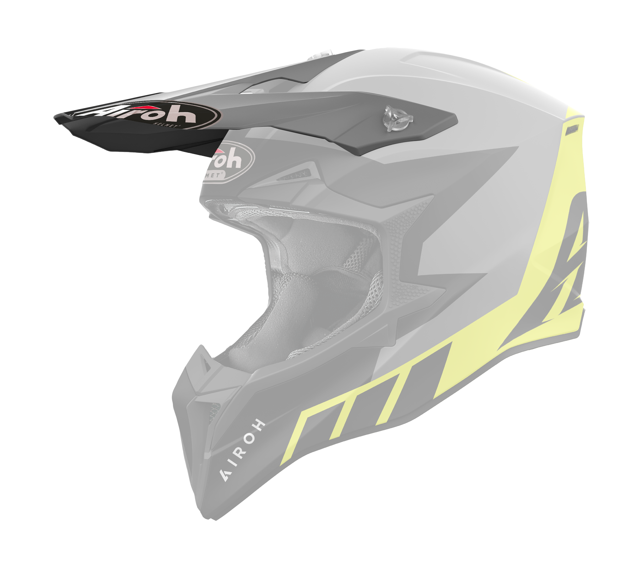 Airoh Helmklep Wraap Reloaded - Mat Geel