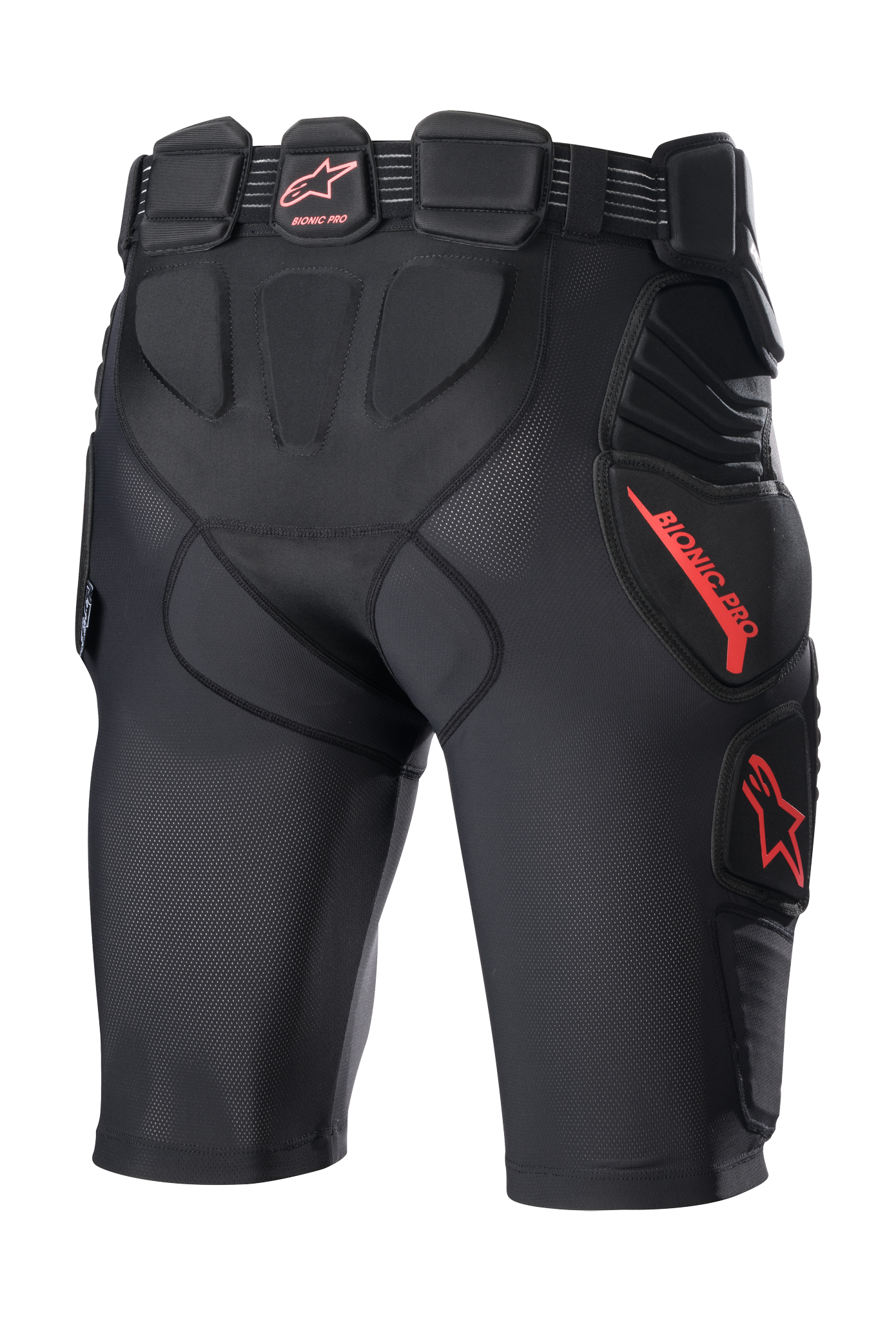 Alpinestars Beschermingsbroek Kort Bionic Pro - Zwart / Rood