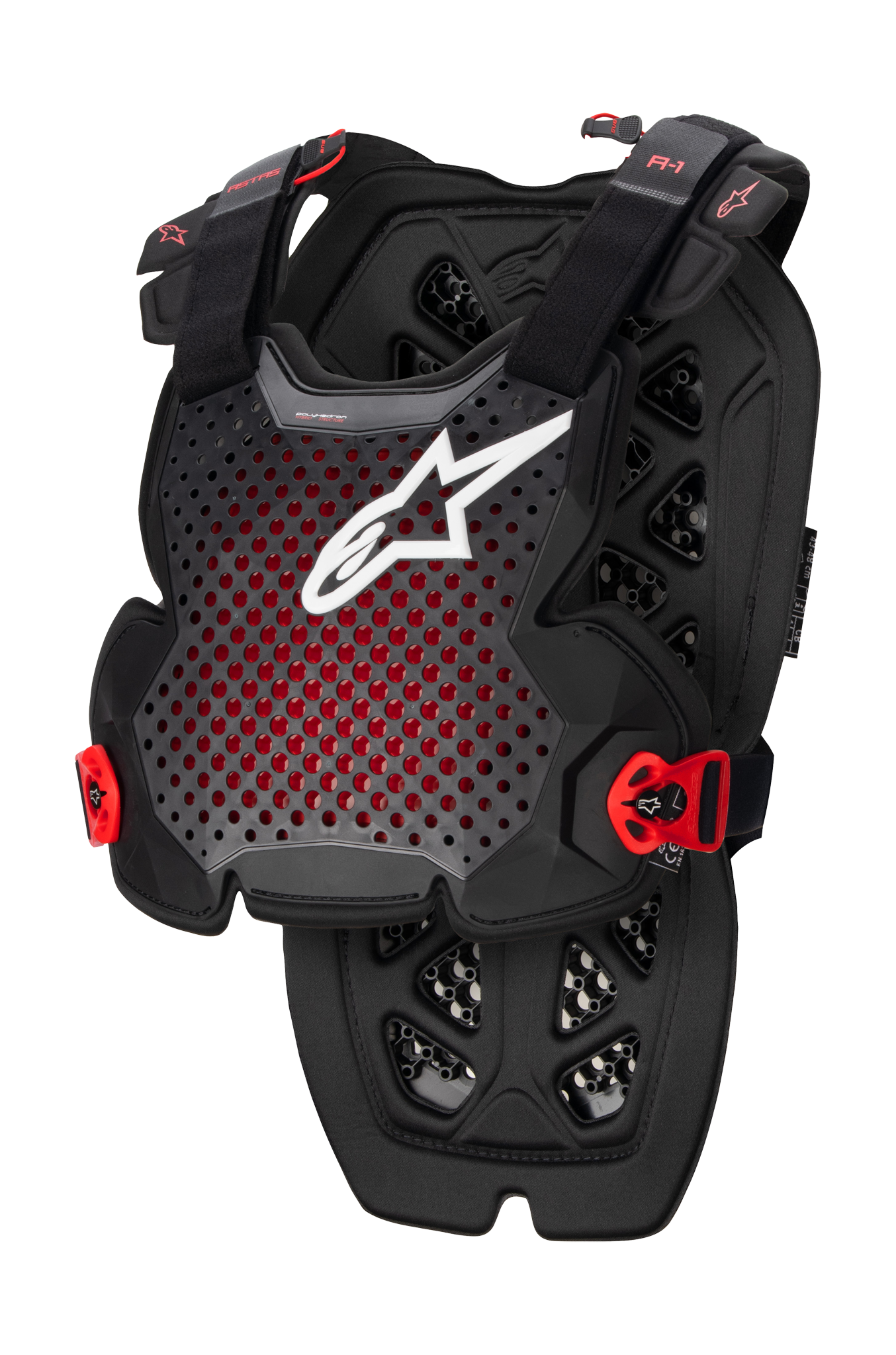 Alpinestars Bodyprotector A-1 Pro - Antraciet / Zwart / Rood