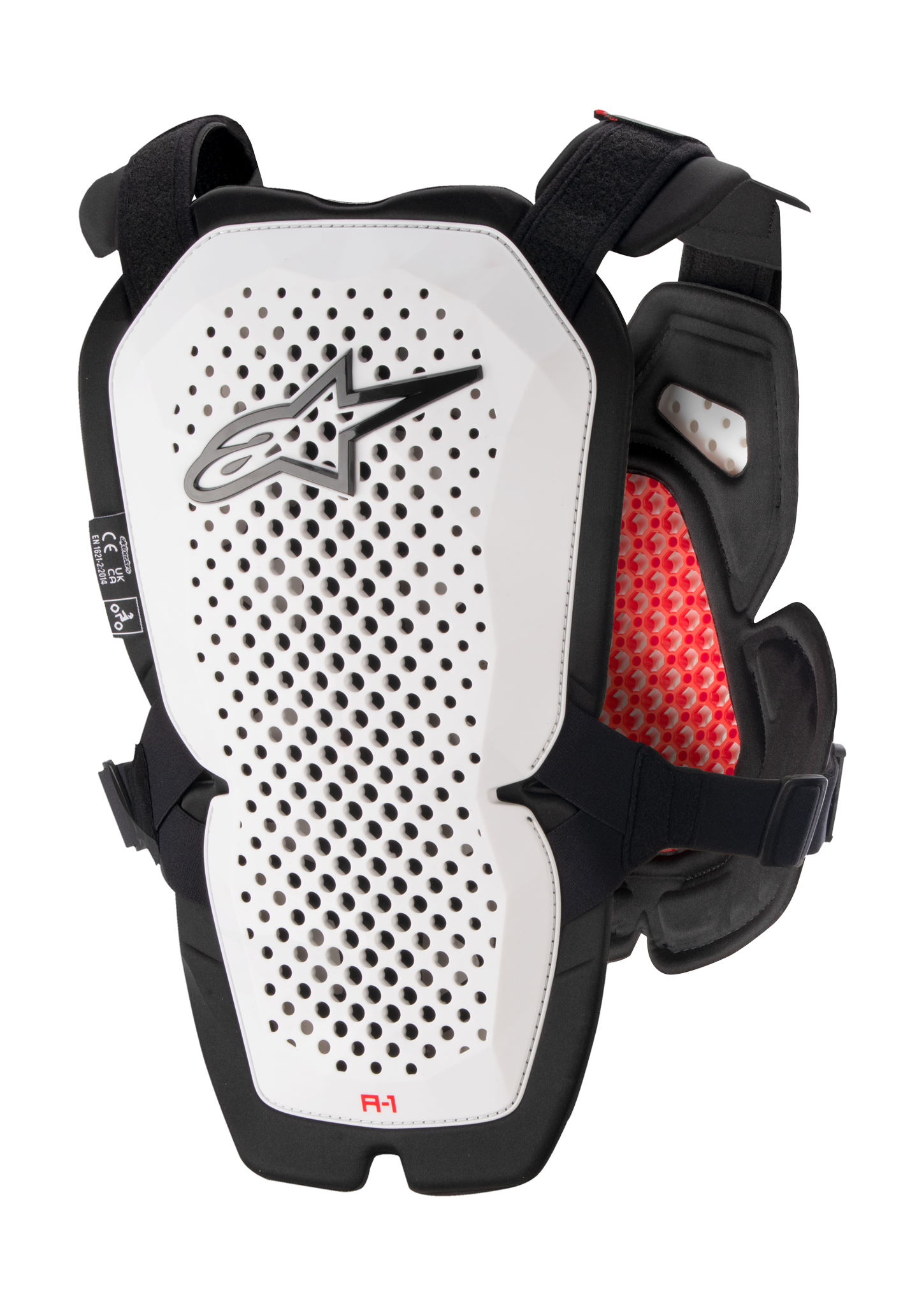 Alpinestars Bodyprotector A-1 Pro - Wit / Zwart / Rood