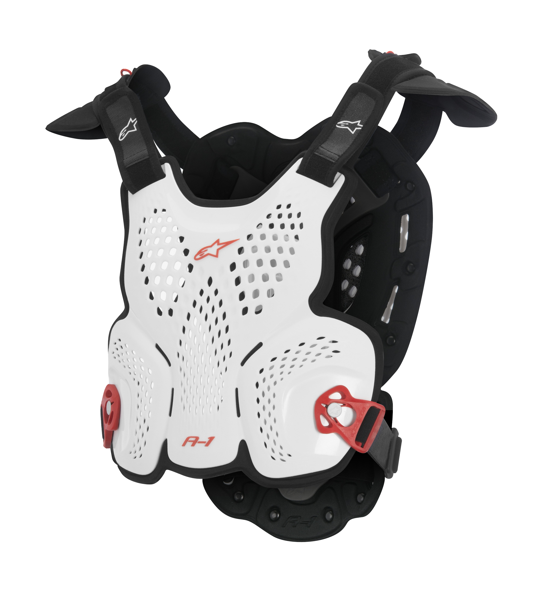 Alpinestars Bodyprotector A-1 - Wit / Zwart / Rood