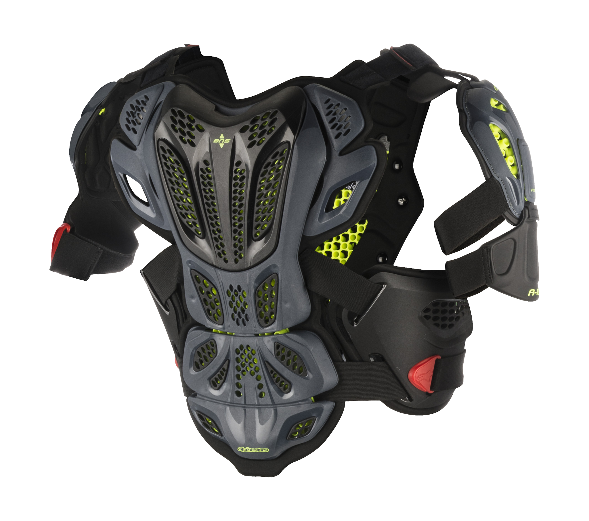 Alpinestars Bodyprotector A-10 Full - Antraciet / Zwart / Rood
