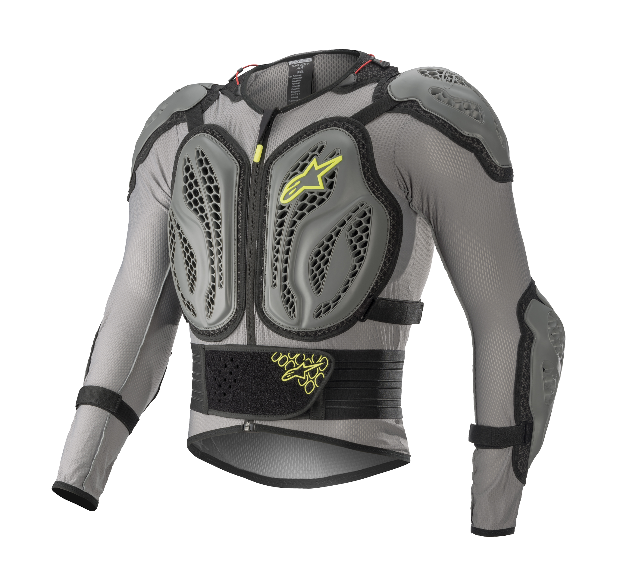 Alpinestars Bodyprotector Vest Bionic Action - Grijs / Fluo Geel