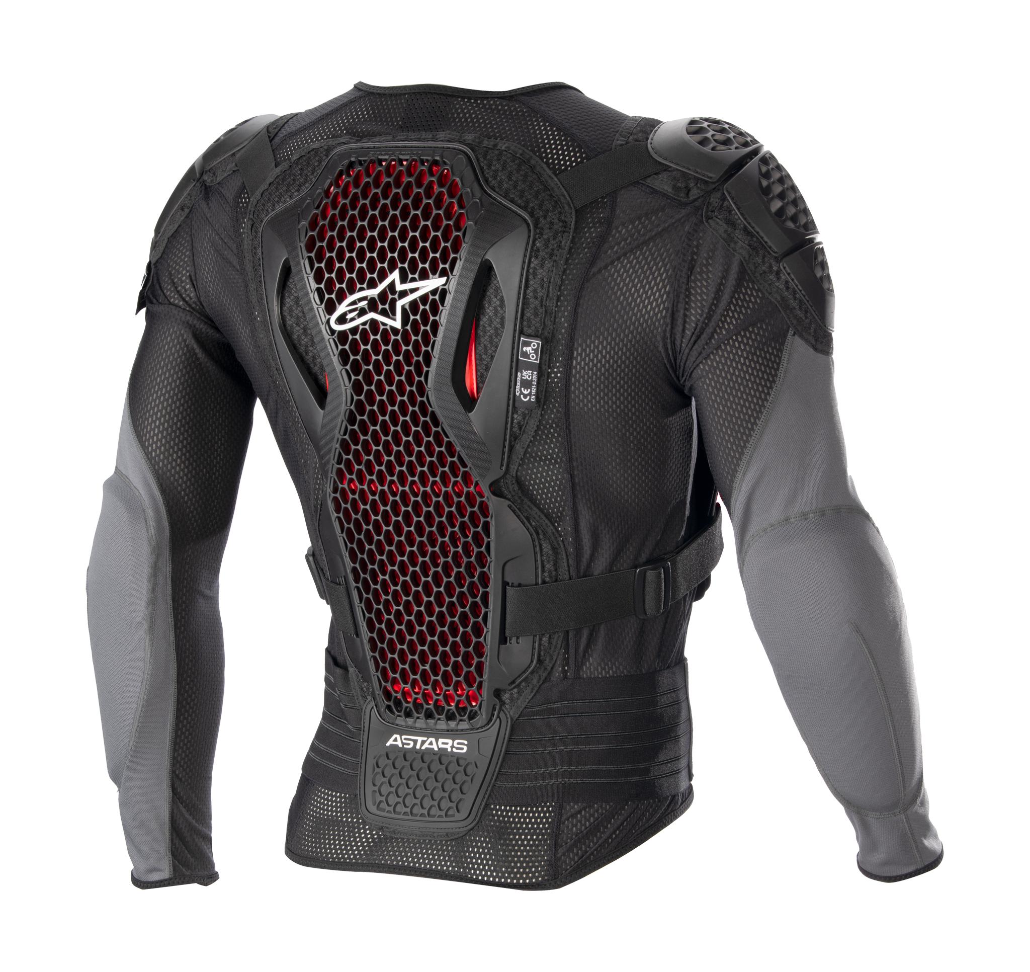 Alpinestars Bodyprotector Vest Bionic Plus V2 - Zwart / Antraciet / Rood