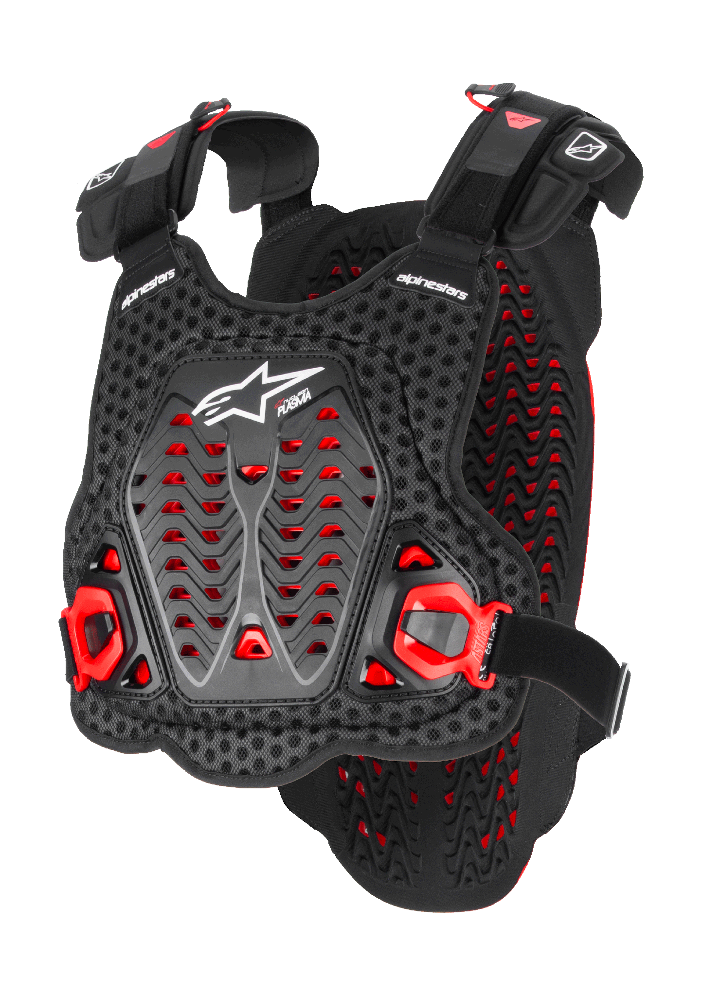 Alpinestars Bodyprotector Zacht A-5 Plasma - Zwart / Rood / Wit