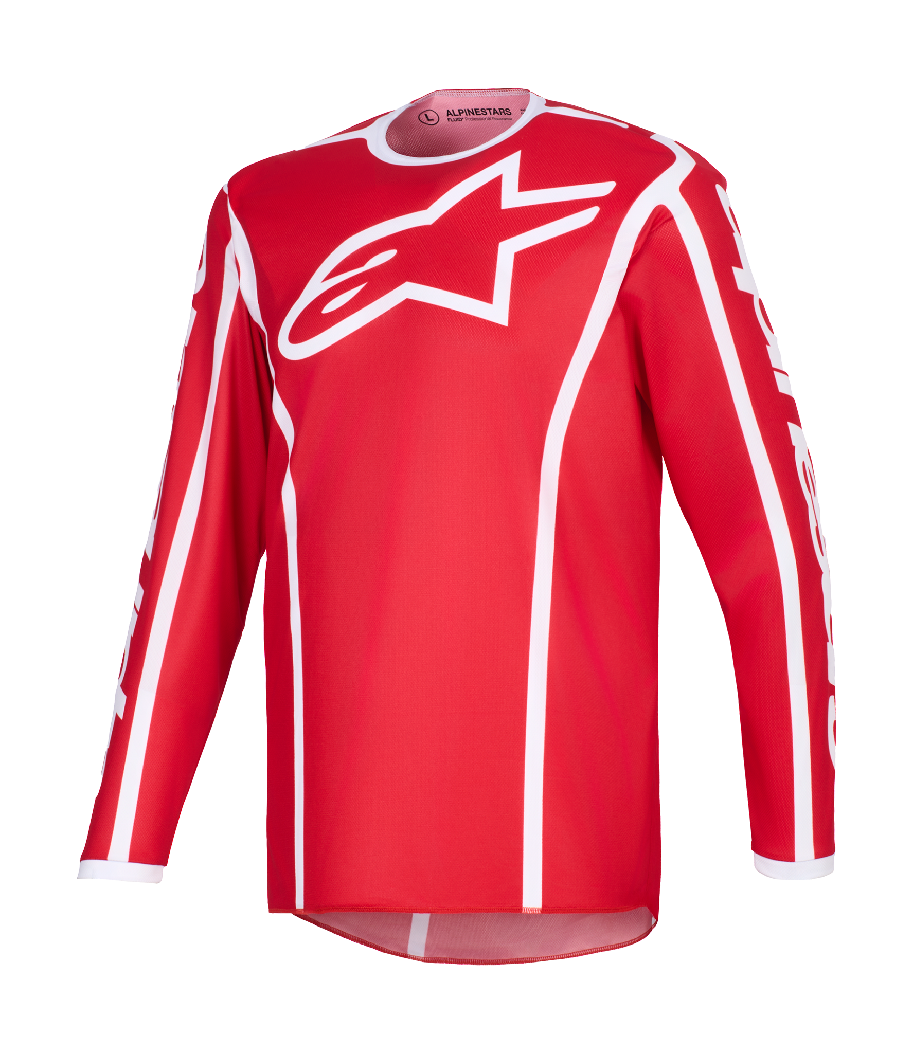 Alpinestars Cross Shirt 2026 Fluid Apex - Rood / Wit