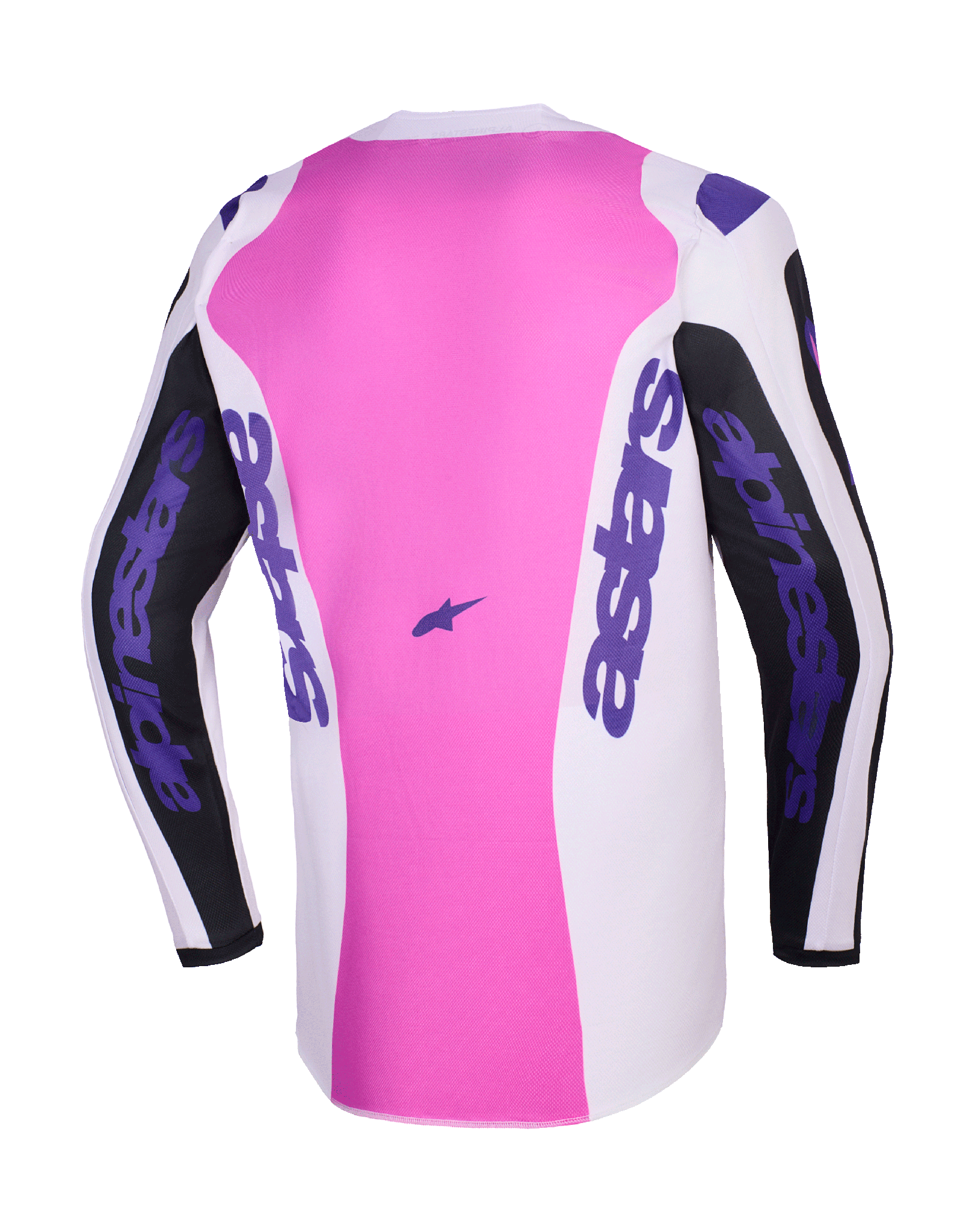 Alpinestars Cross Shirt 2026 Fluid Grid - Zwart / Licht Grijs / Paars