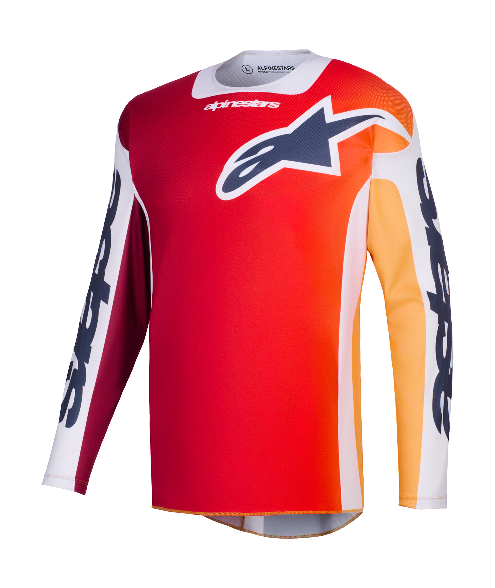 Alpinestars Cross Shirt 2026 Racer Portl - Rood / Licht Grijs / Donker Grijs