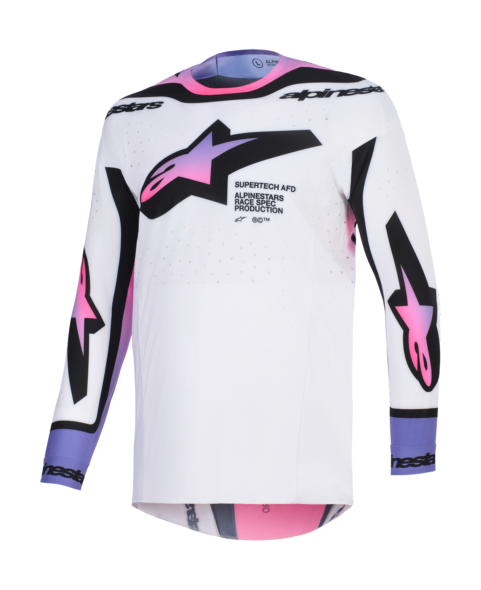 Alpinestars Cross Shirt 2026 Supertech Pro Vista - Wit / Paars / Zwart
