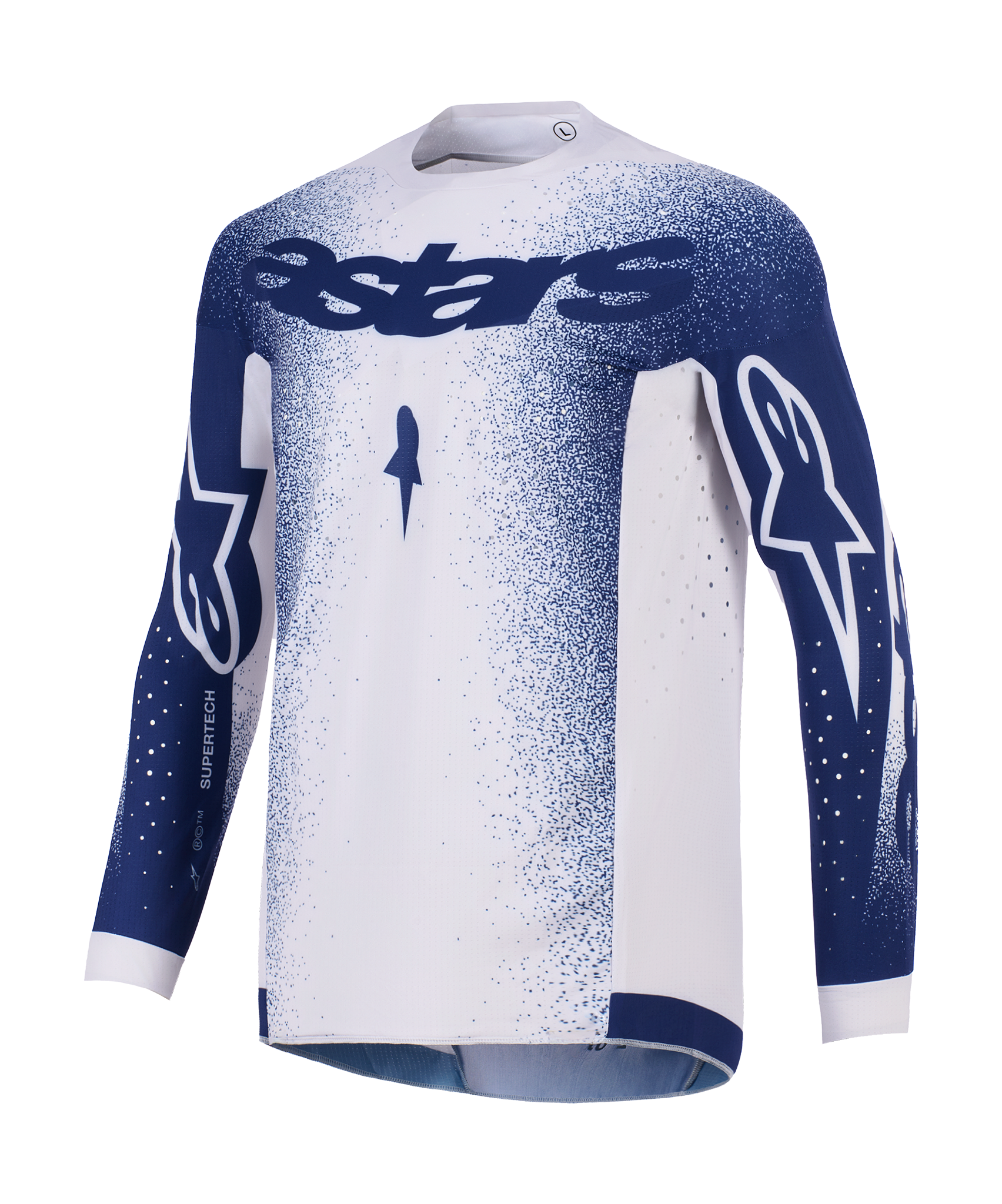 Alpinestars Cross Shirt 2026 Supertech Scenz - Licht Grijs / Donker Blauw