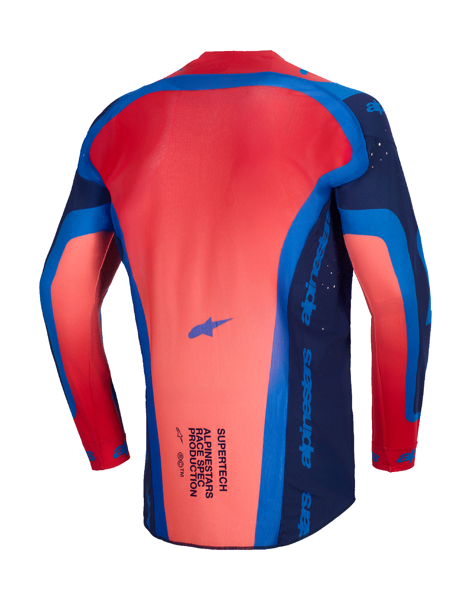 Alpinestars Cross Shirt 2026 Supertech Vista - Donker Navy / Hot Coral / Cobalt