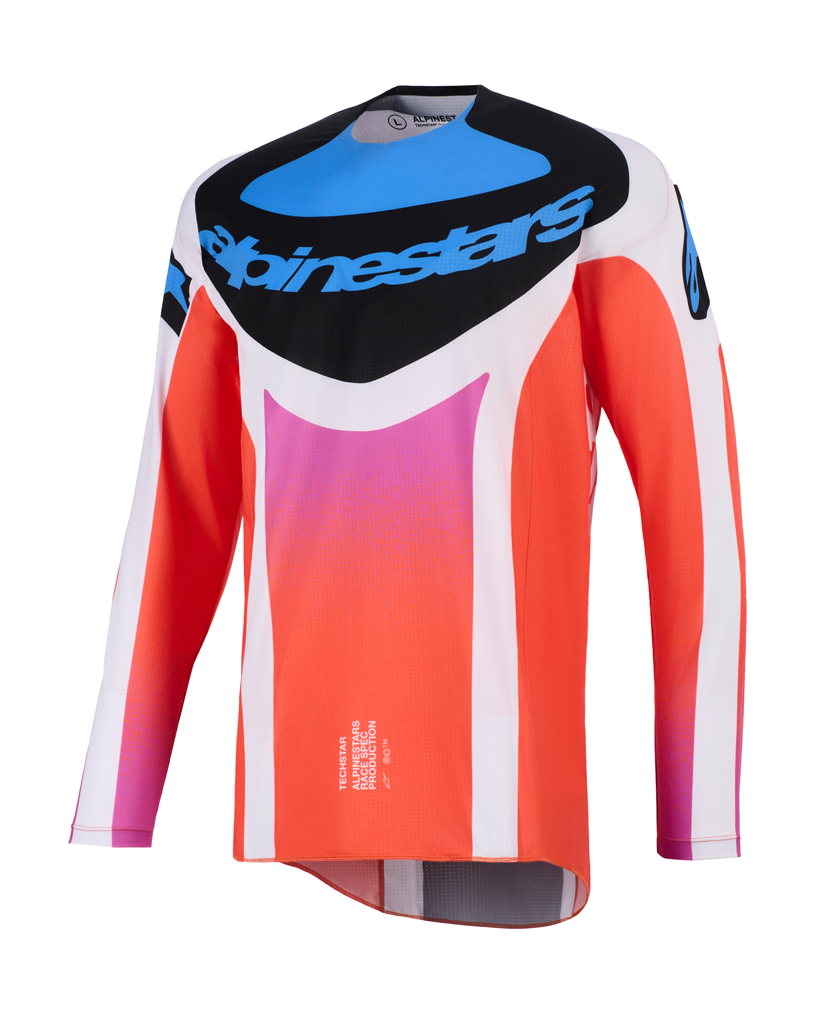 Alpinestars Crosskleding 2026 Techstar Knif - Licht Grijs / Fluo Oranje / Zwart