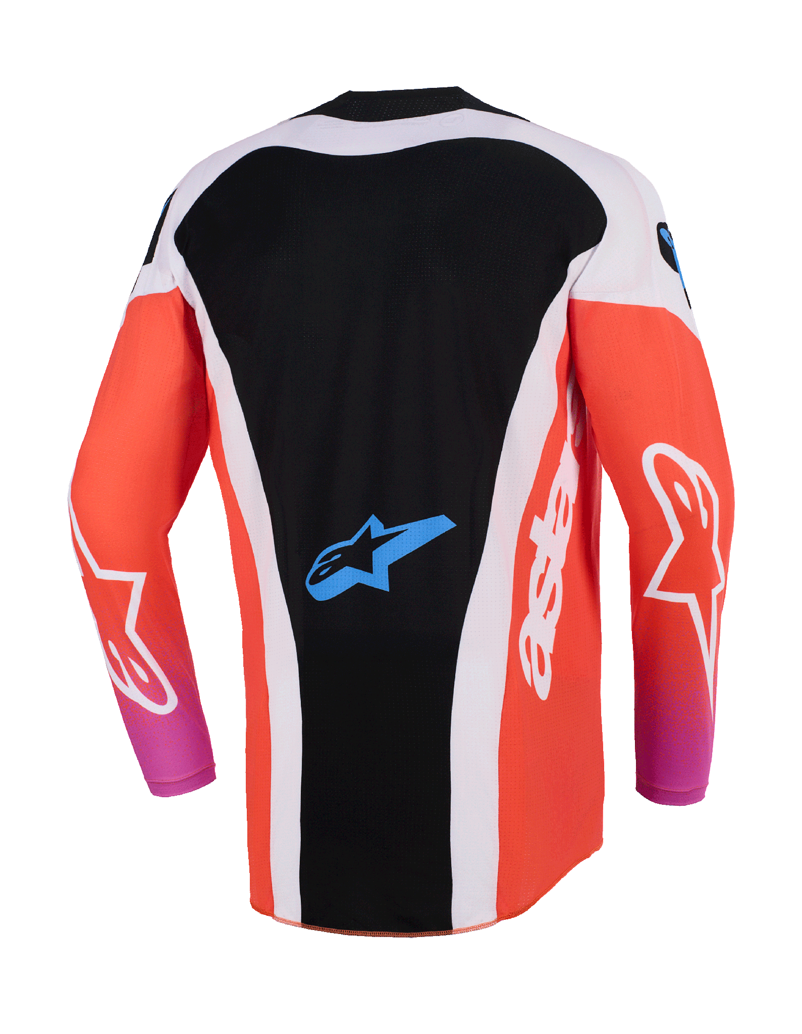 Alpinestars Cross Shirt 2026 Techstar Knif - Licht Grijs / Fluo Oranje / Zwart