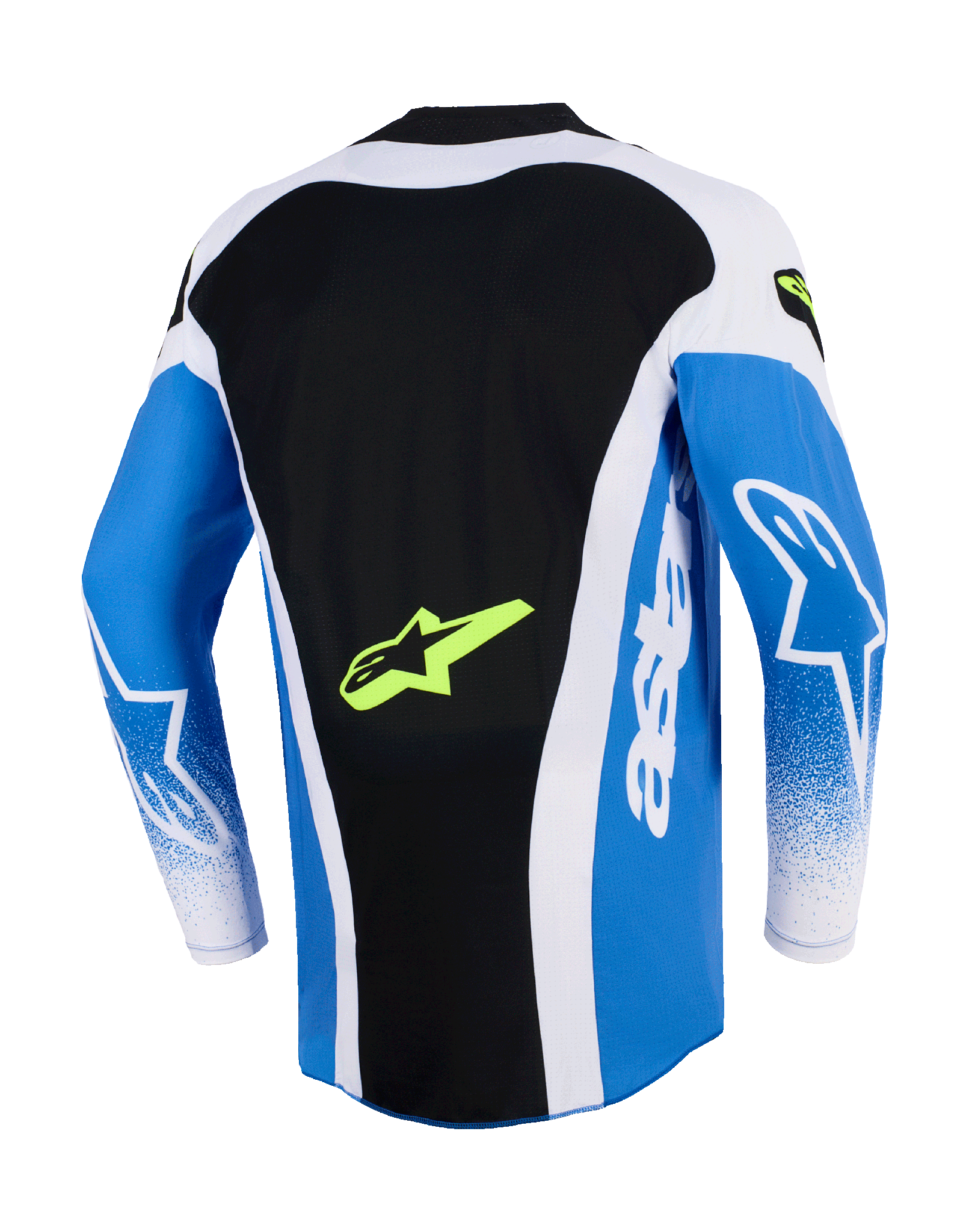 Alpinestars Cross Shirt 2026 Techstar Knif - Ucla / Blauw / Zwart / Fluo Geel