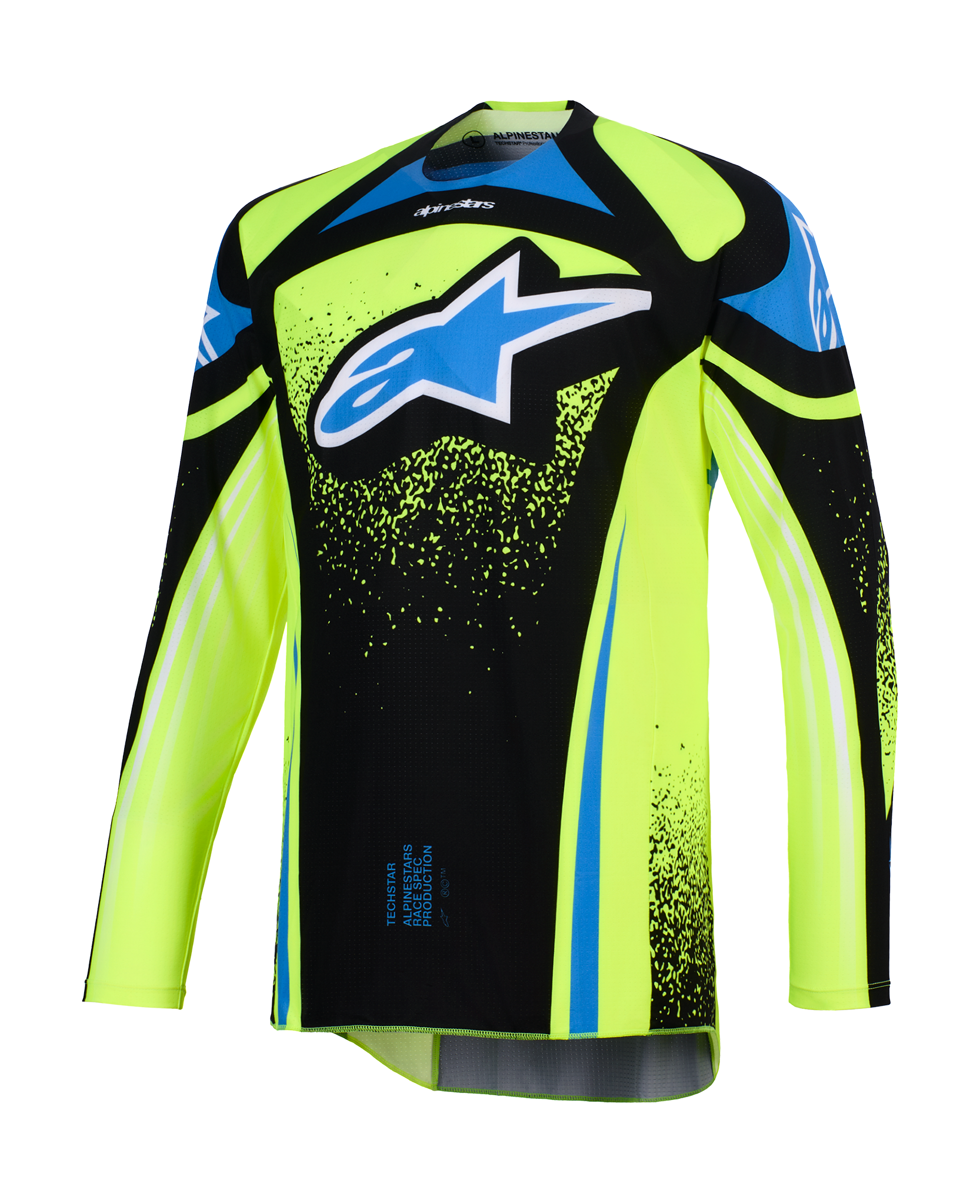 Alpinestars Crosskleding 2026 Techstar Nomur - Donker Navy / Fluo Geel / Ucla / Blauw