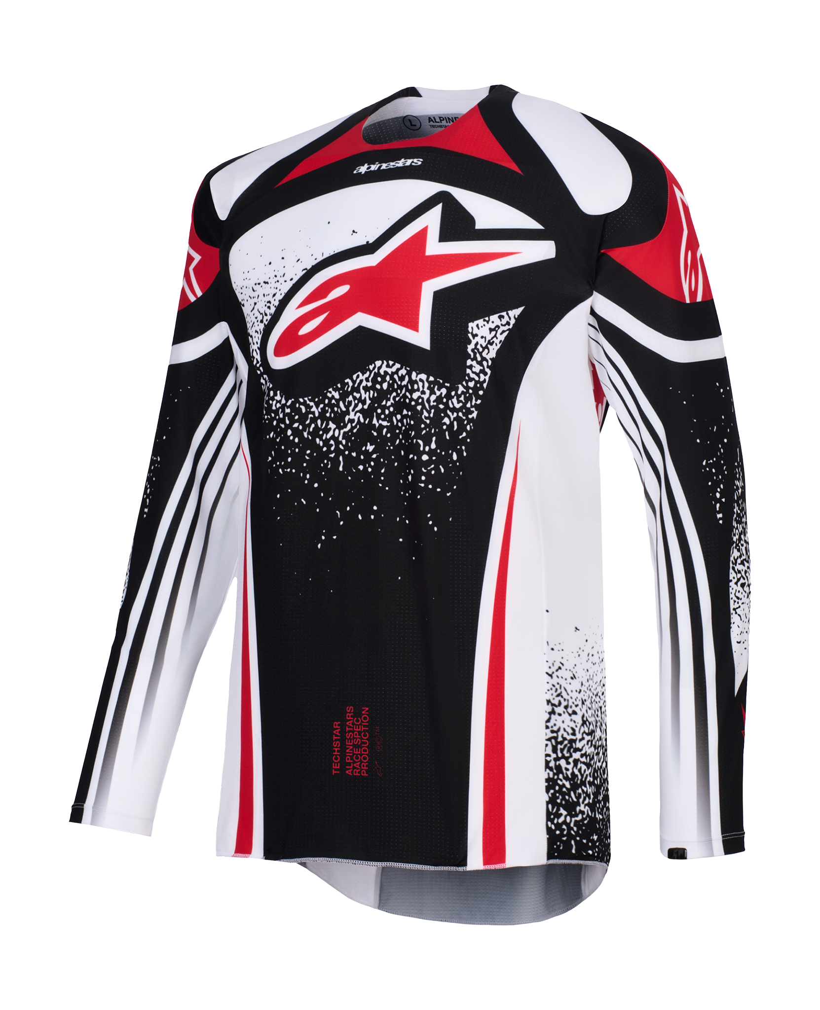 Alpinestars Cross Shirt 2026 Techstar Nomur - Zwart / Wit / Rood